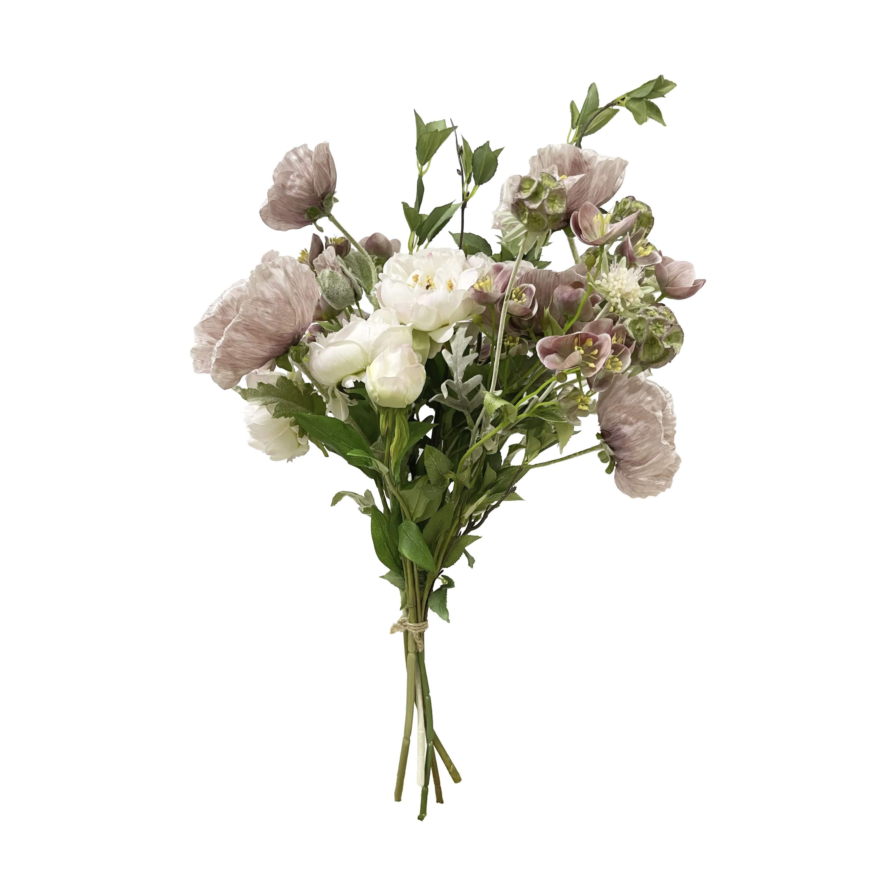everbloom Kunstige blomster Kunstig Blomsterbuket i Støvet rosa, 1