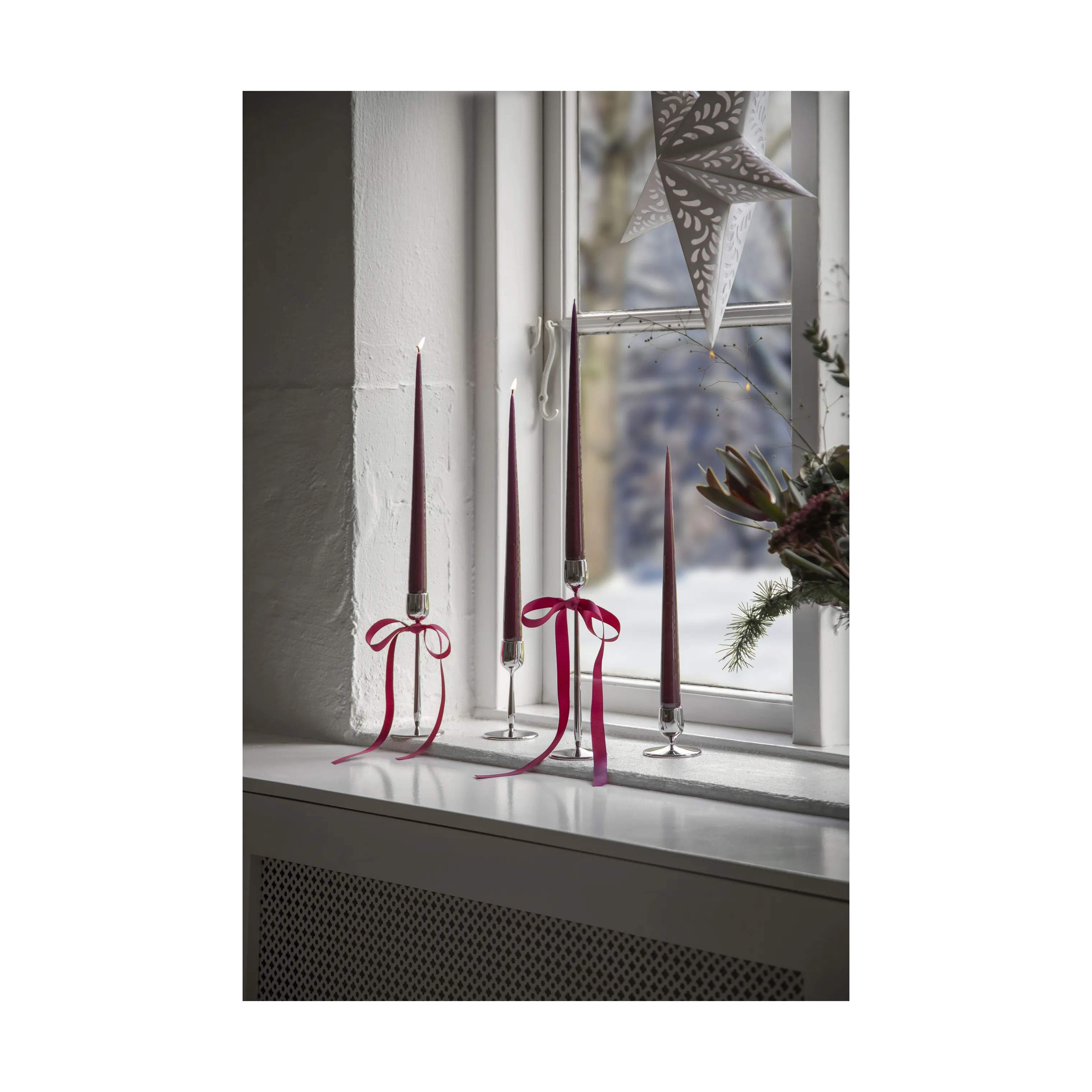 Gense Kronelysestage Dorotea Lysestage i Blank Stål, 5,5 cm, 4