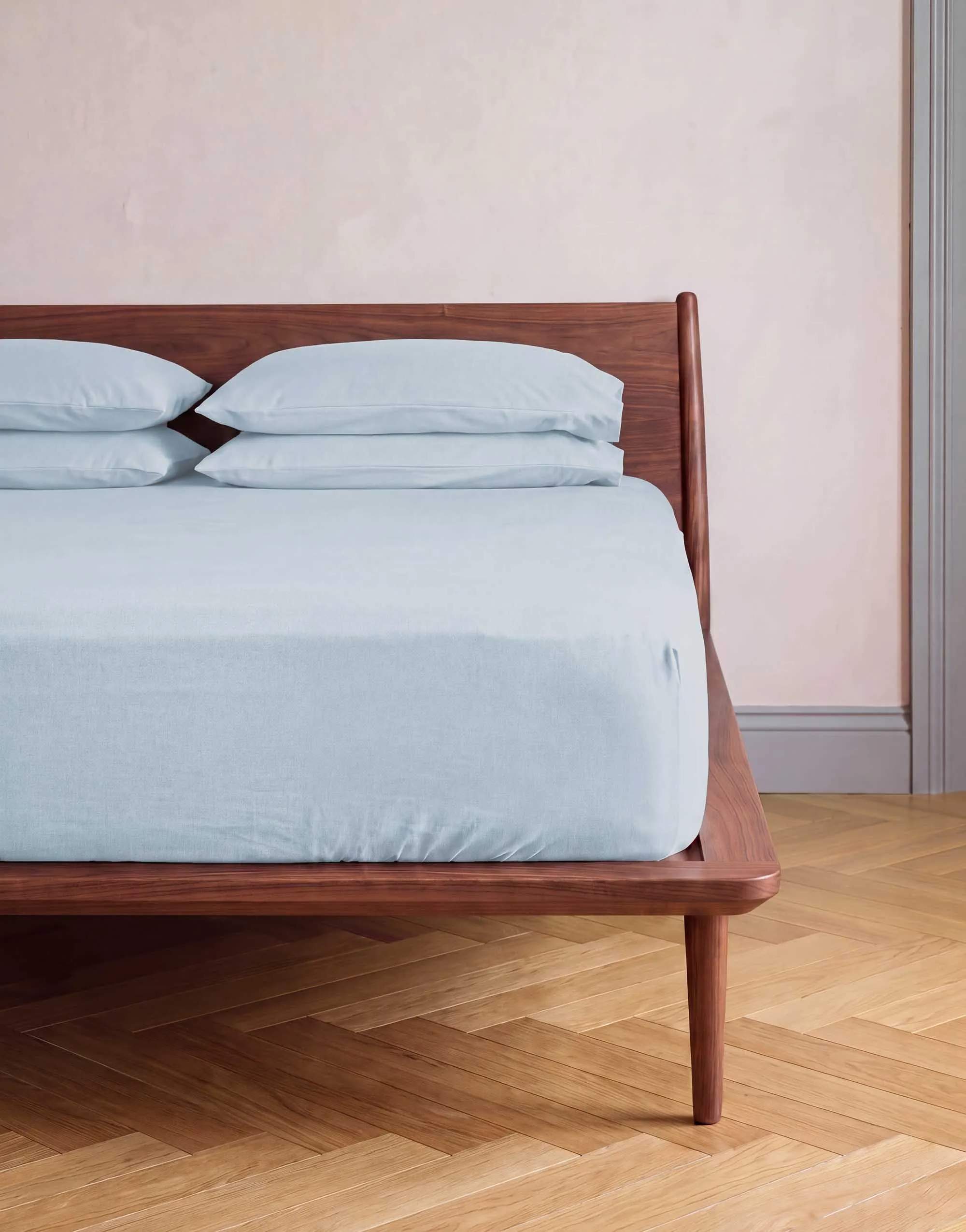 Essenza Lagner Fine Organic Jersey Boxlagen i Iceblue, B200 x L220 cm, 2