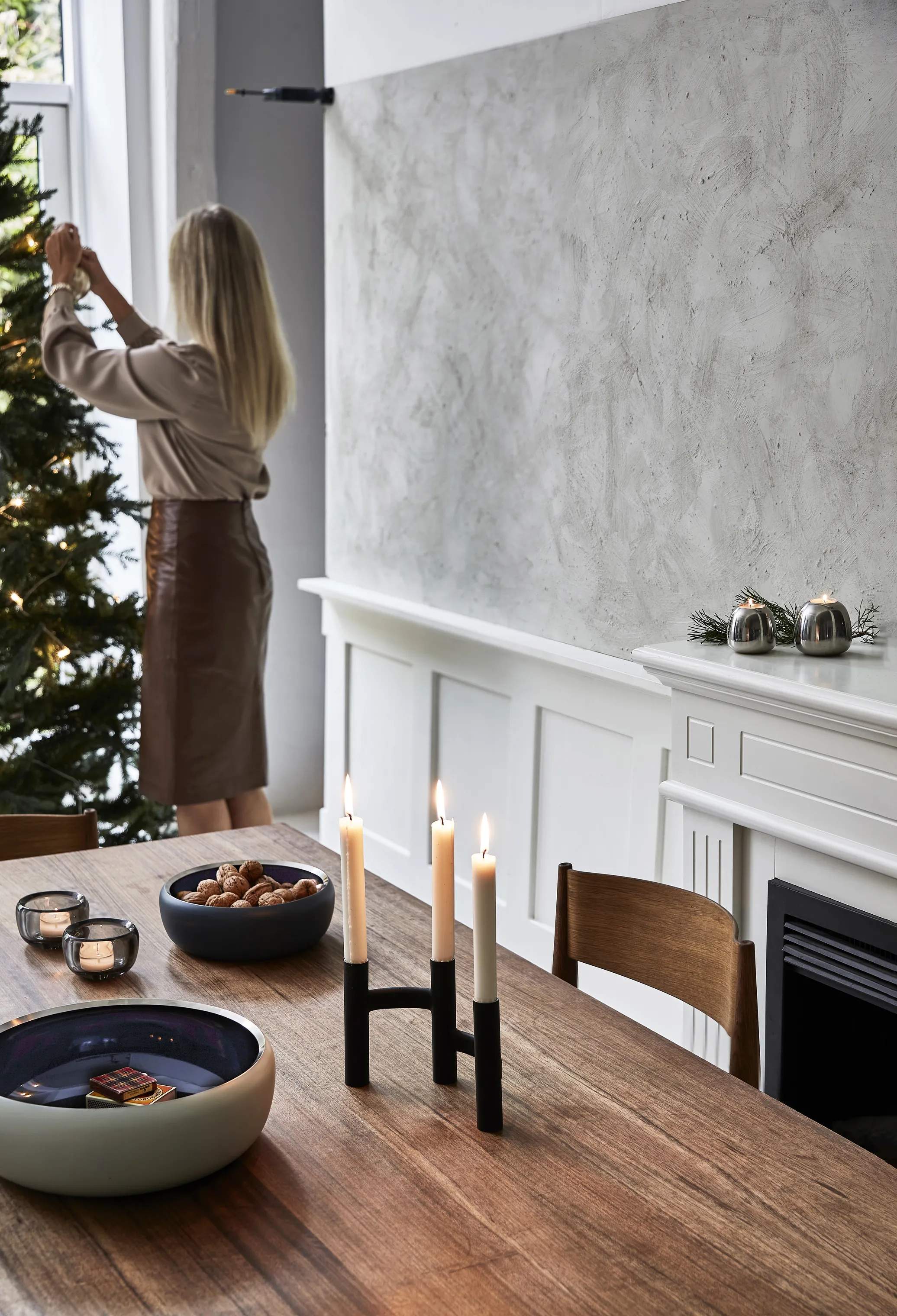 Stelton Serveringsskåle Nordic Ora Skål i Midnight blue, 22 cm, 3