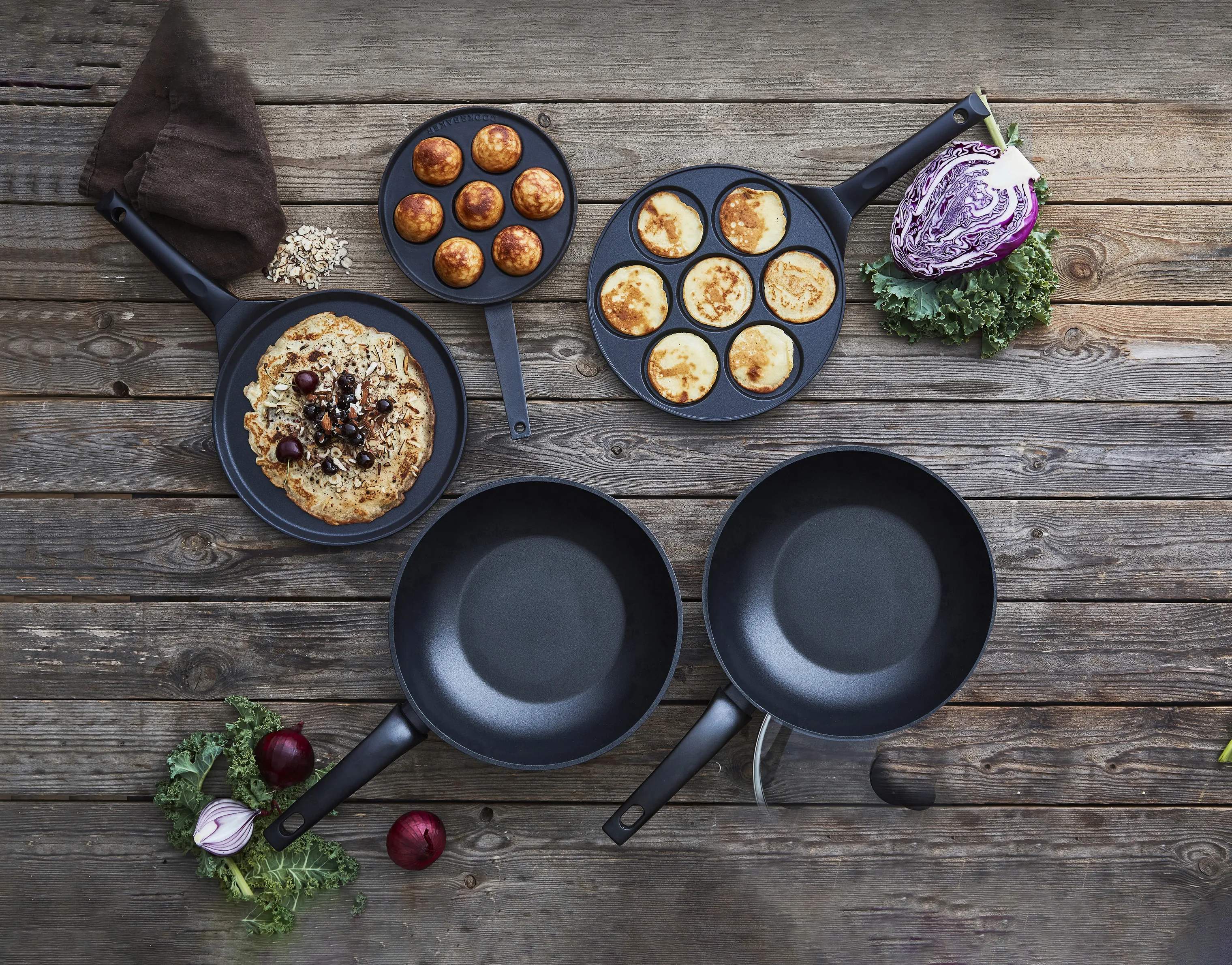 Cook & Baker Æbleskivepander Æbleskivepande i Sort, 3