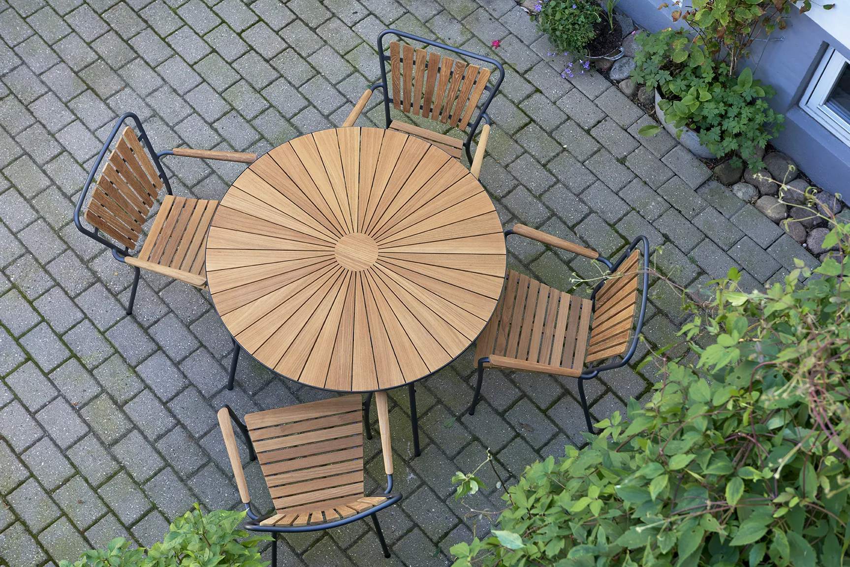 Mandalay Havespiseborde Marguerit Havebord i Antracit, 120 cm, 2