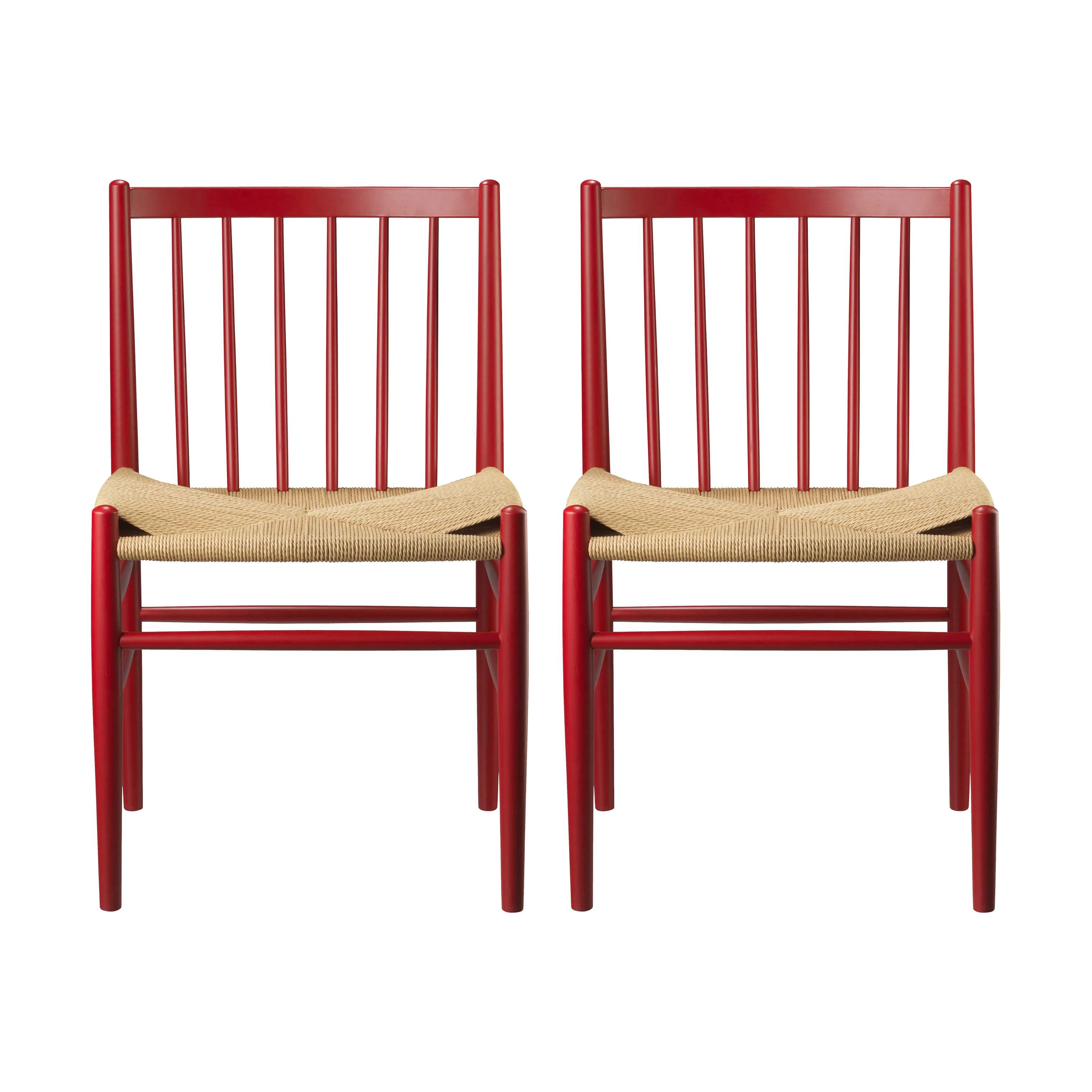 J80 Spisebordsstol - 2 stk, ruby red (ral3003), large