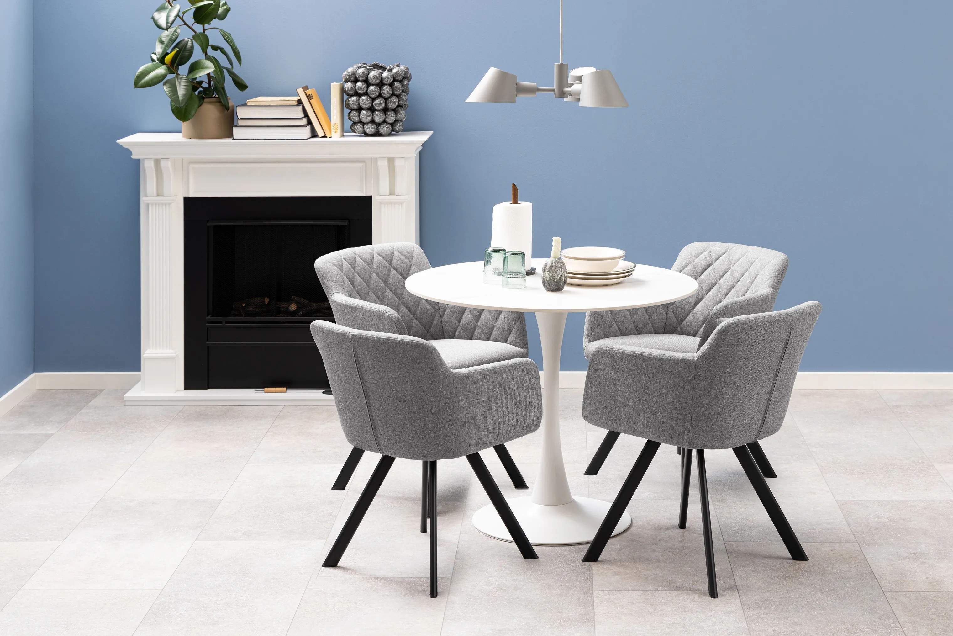 CASA Living Spiseborde Malta Spisebord i White Unico/hvid, 2