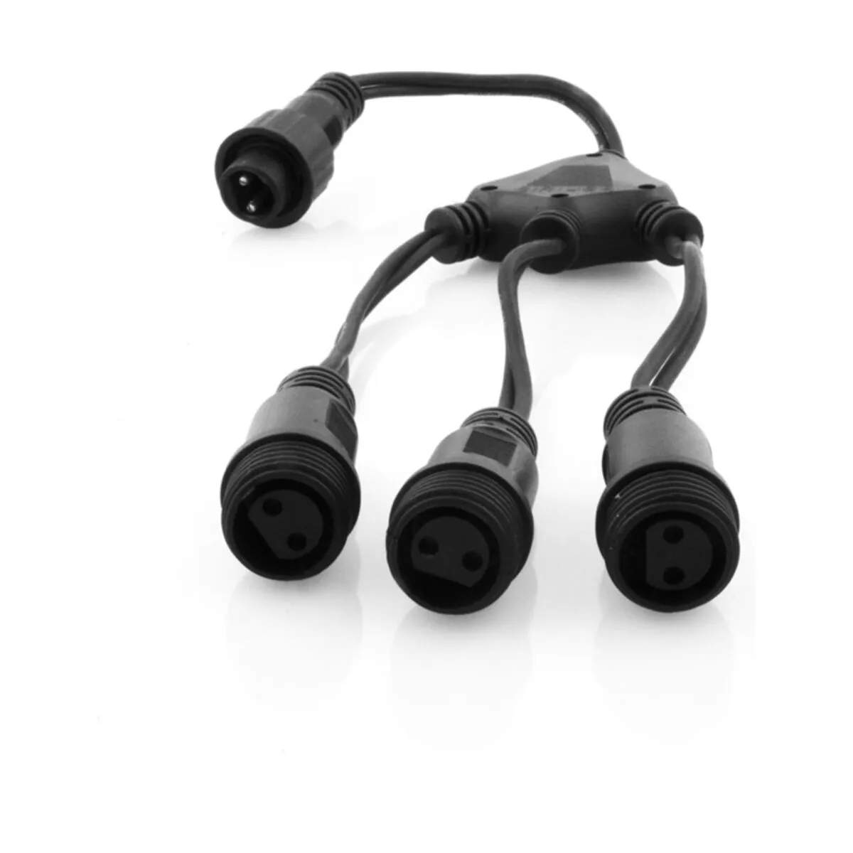 Sirius Lyskæder Tech-Line Fordeler - 3 split i Sort, 1