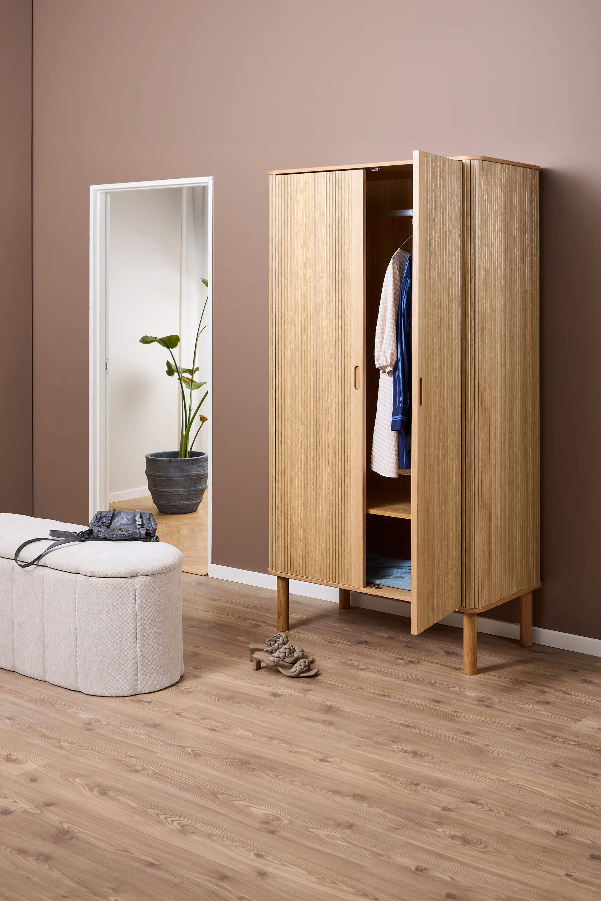 CASA Living Skabe Langley Klædeskab i Natur, 3