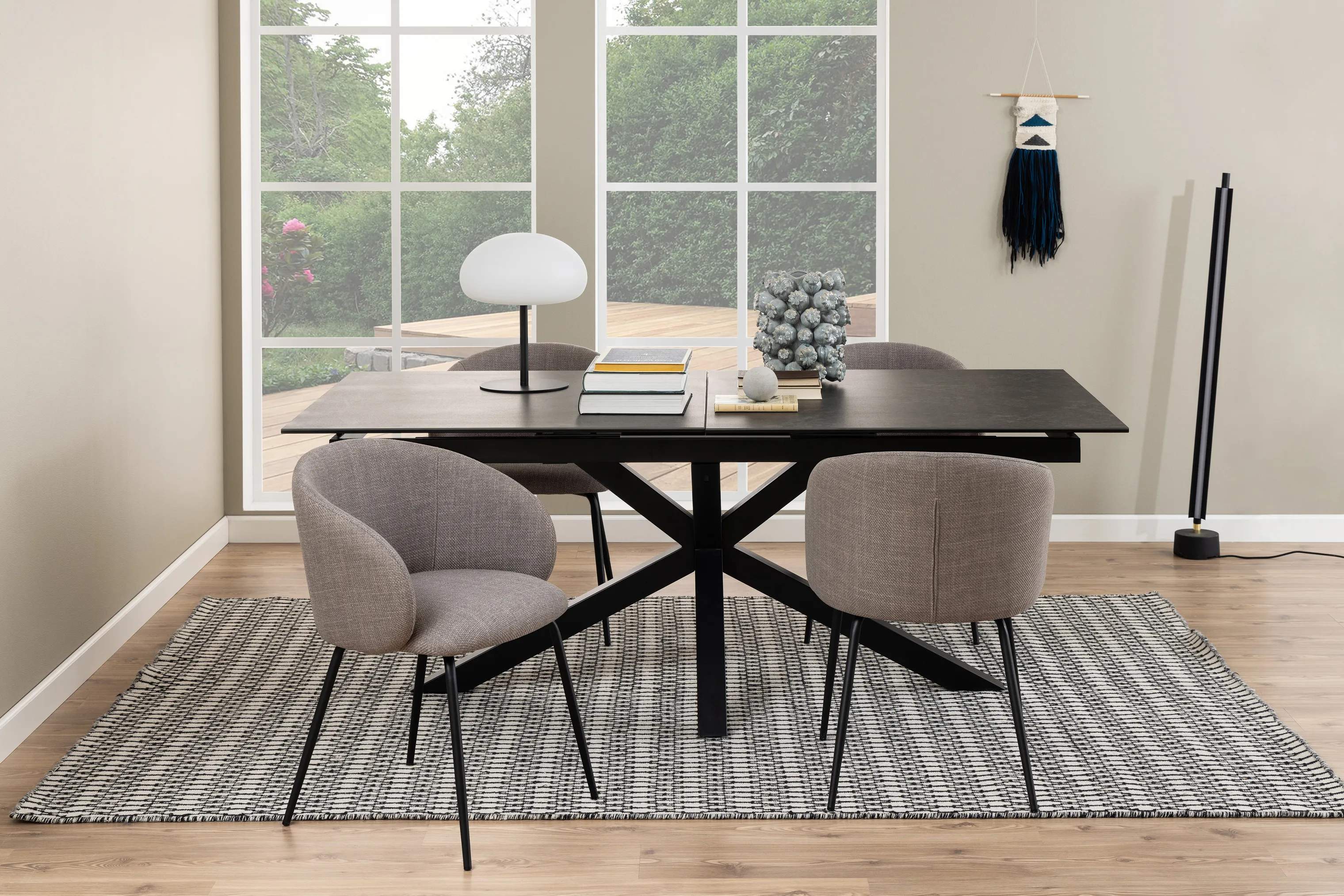 CASA Living Spiseborde Heaven Spisebord i Sort/mat sort, B100 x L240 cm, 3