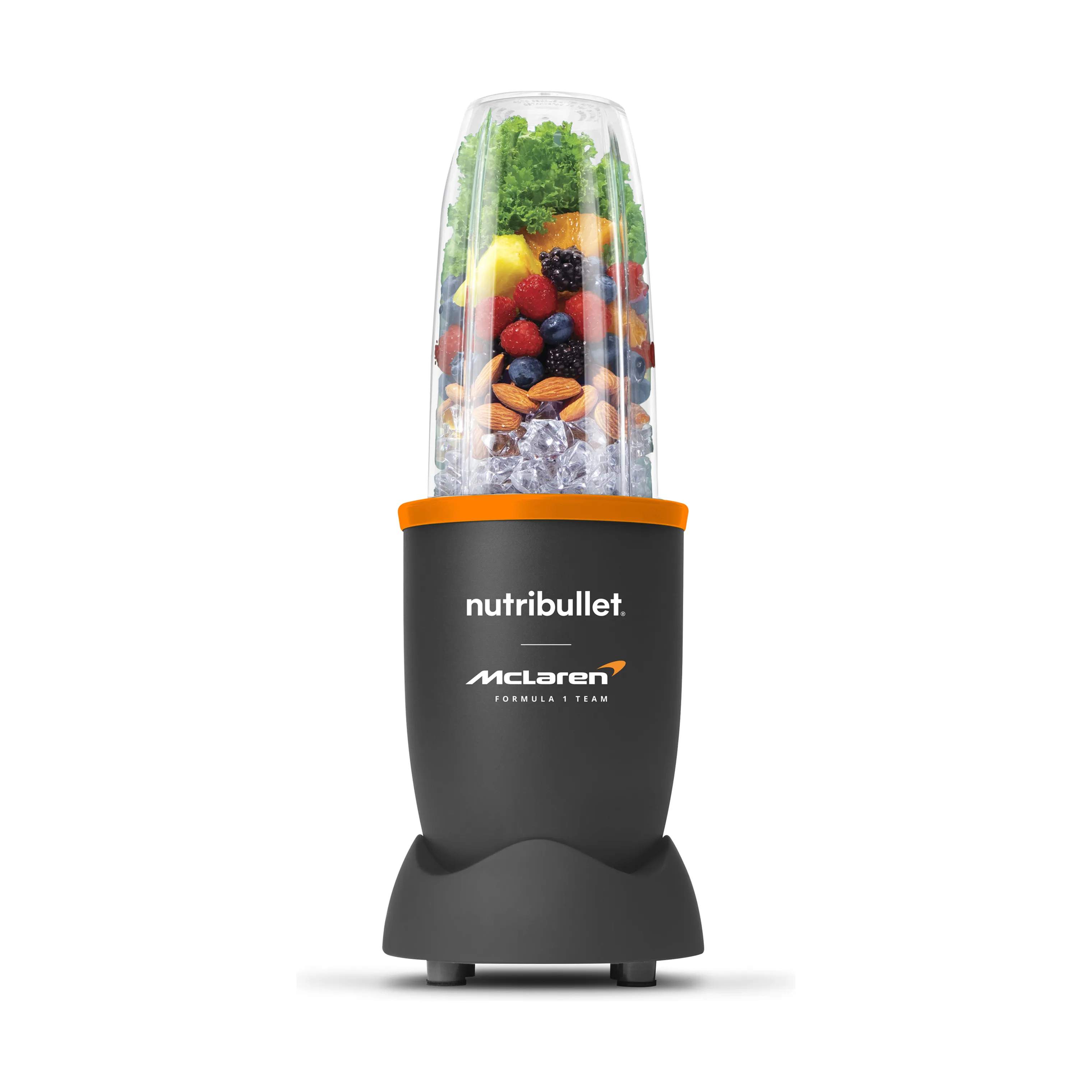 Smoothieblender, 900 watt grå/orange, large