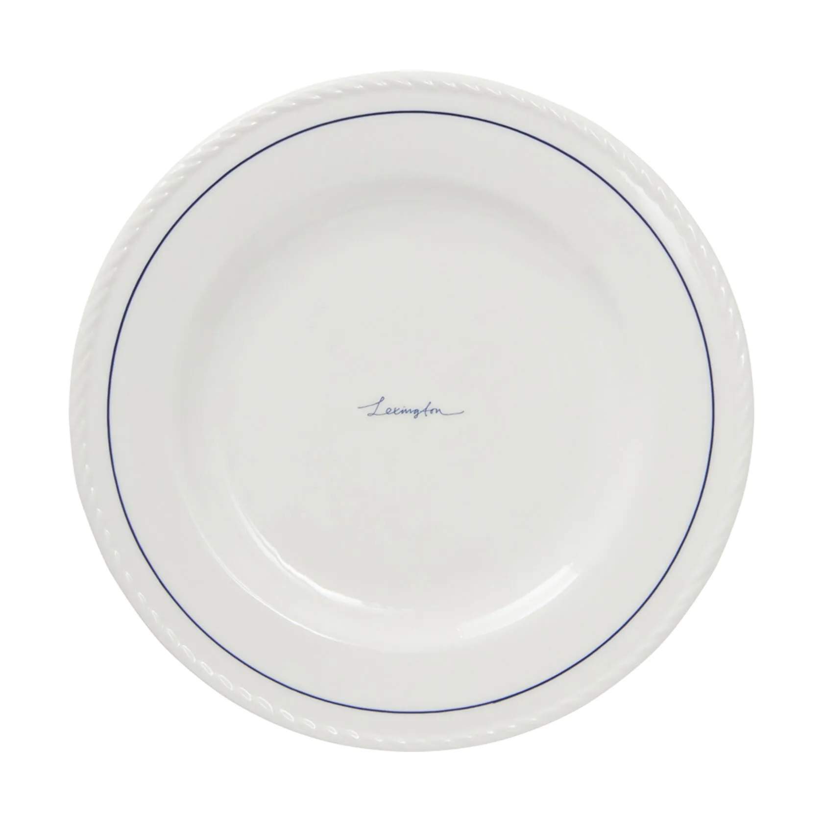 Lexington Frokosttallerkener Frokosttallerken - 4 stk. i White/Dark Blue, 2
