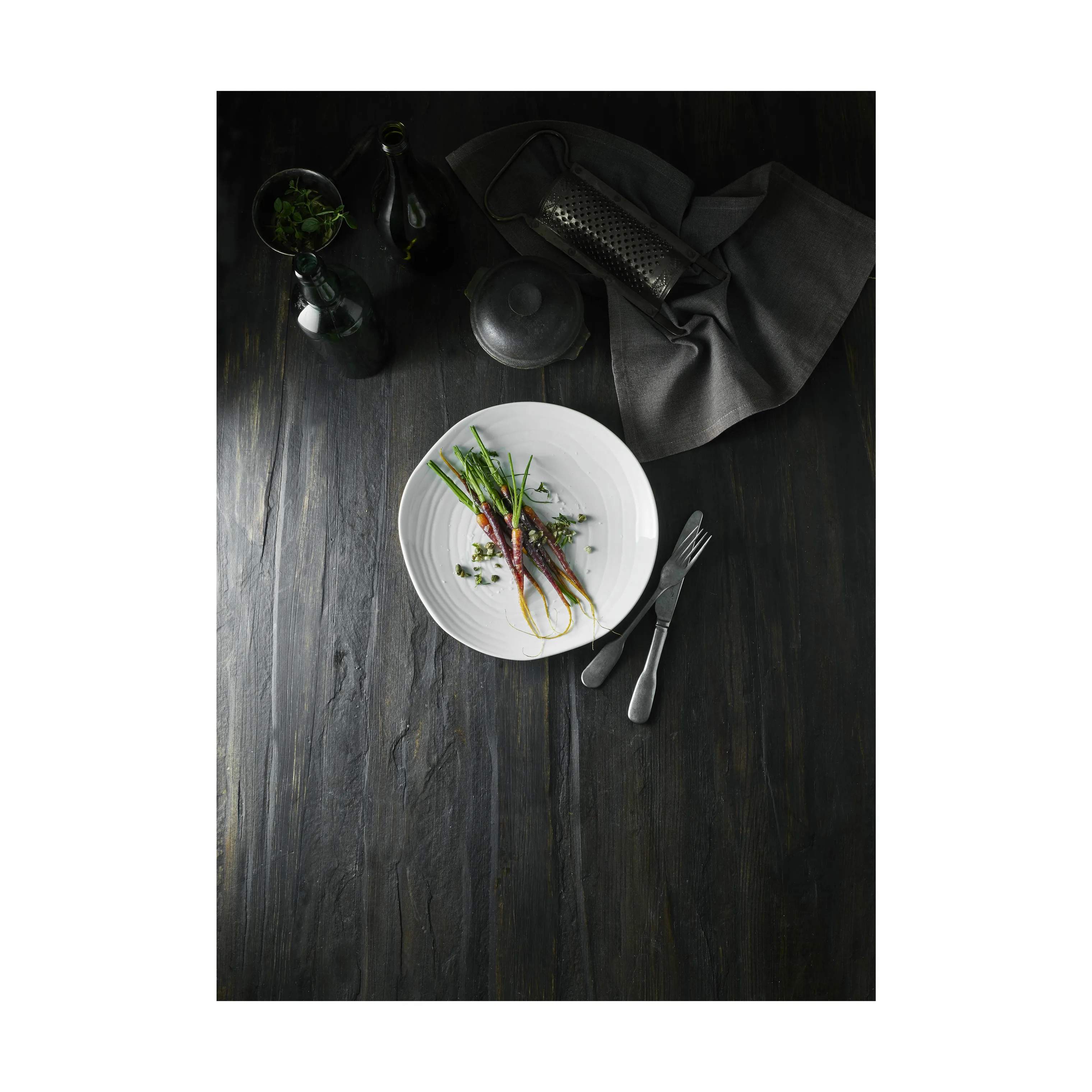 Pillivuyt Middagstallerkener Boulogne Tallerken i Hvid, 26,5 cm, 4