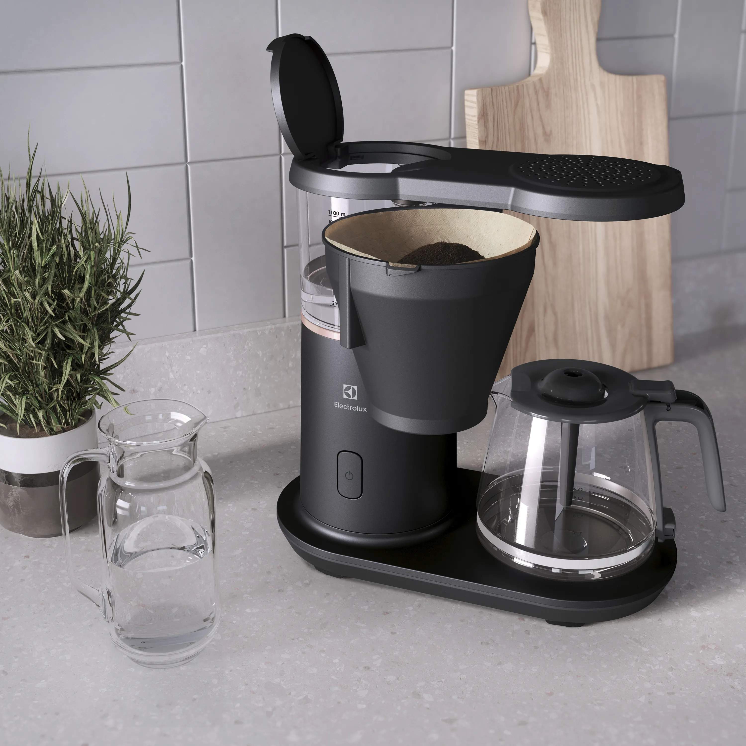 Electrolux Kaffemaskiner Explore 7 Kaffemaskine E7CM1-2GB i Granite Black, 4
