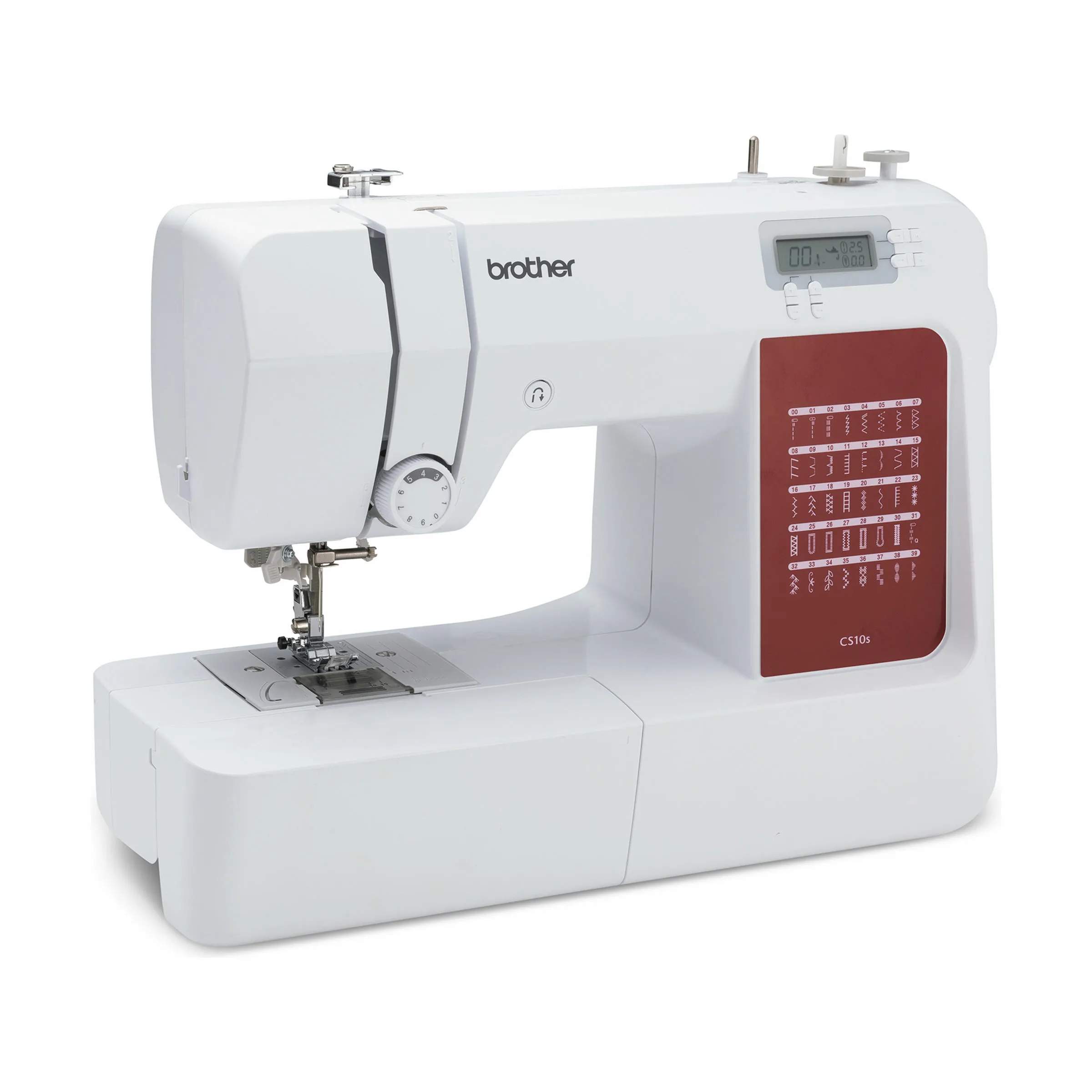 Brother Symaskiner Elektronisk Symaskine CS10S i Hvid/bordeaux, 4