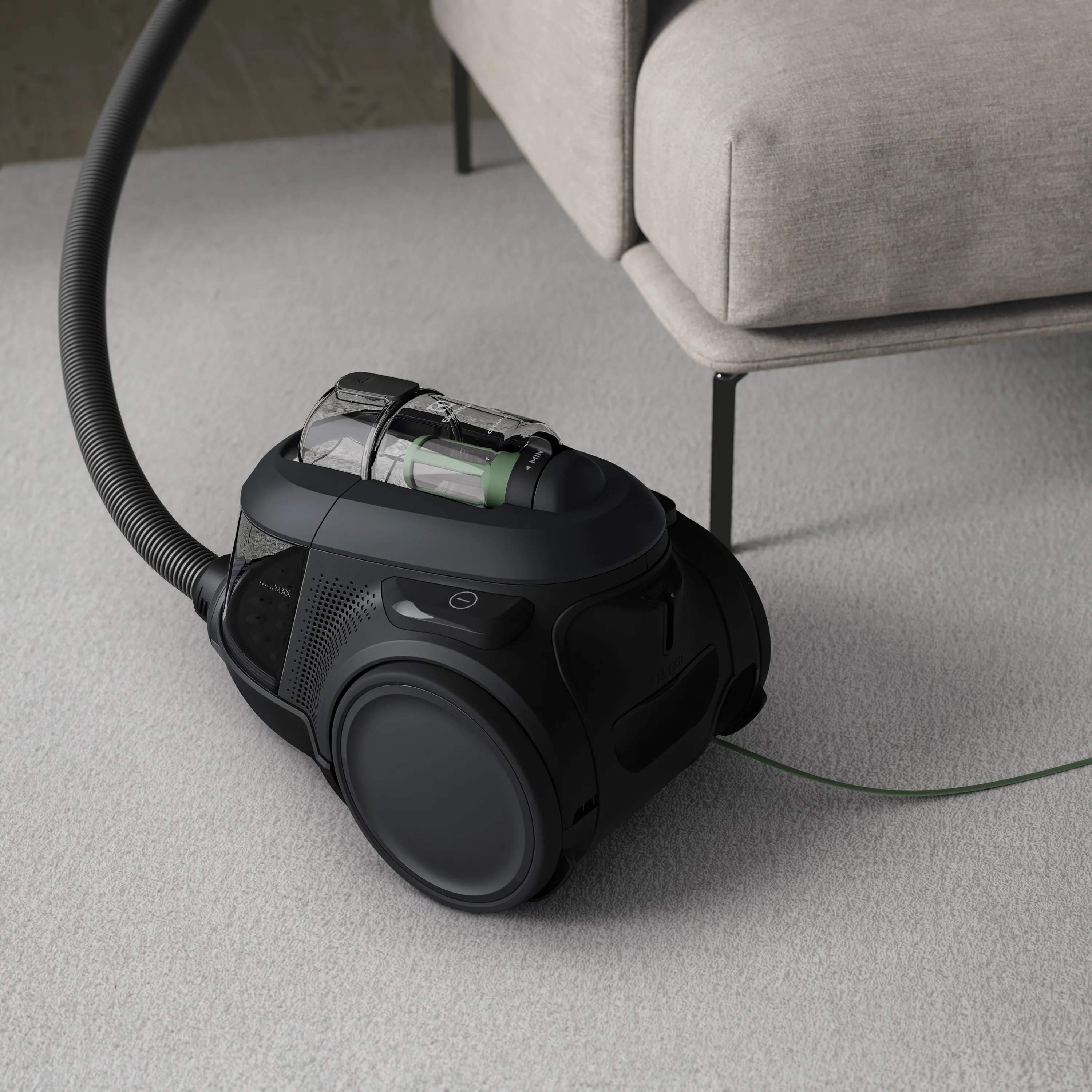 Electrolux Støvsugere 600 Poseløs Støvsuger i Black Recycled, 2