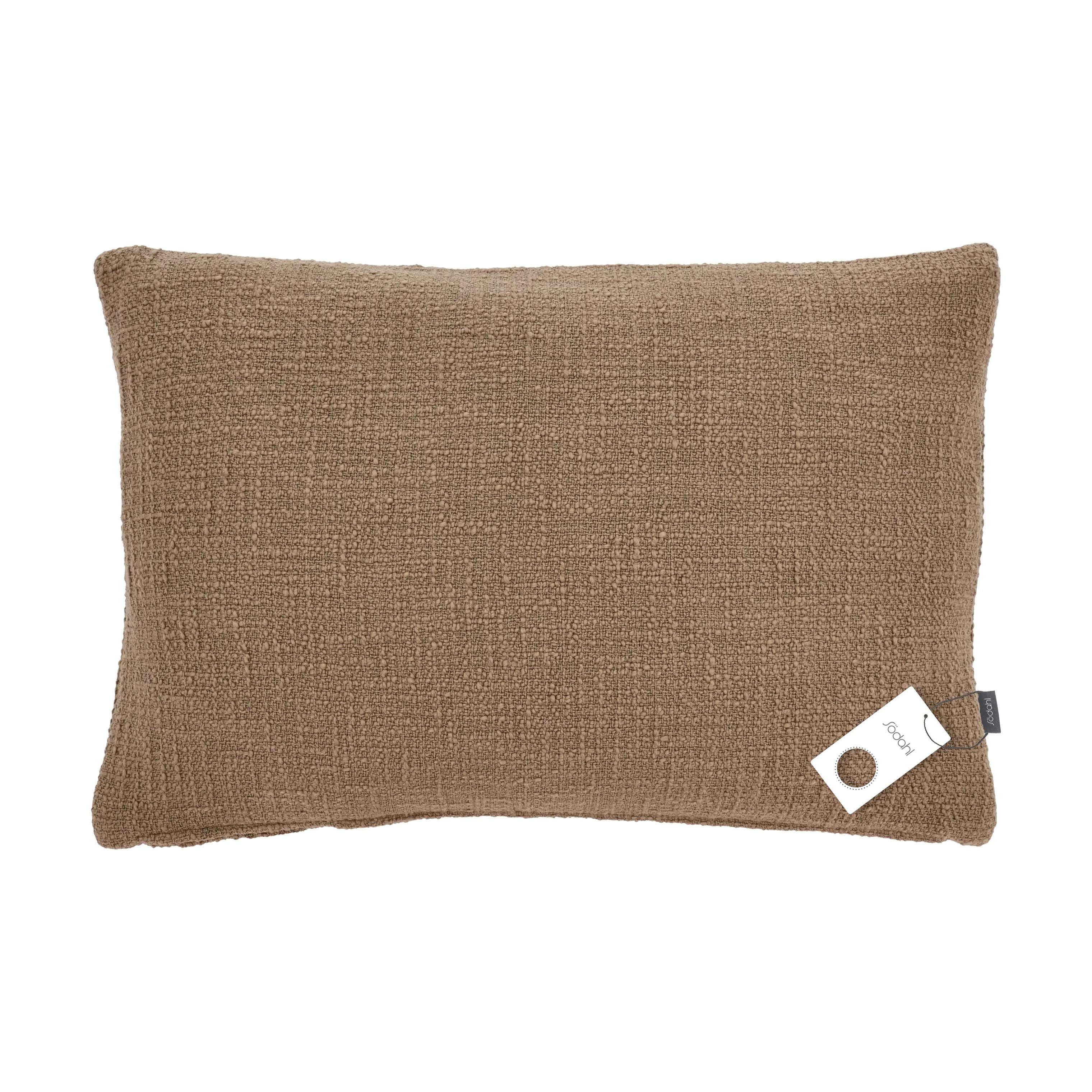 Bouclé Pude, warm taupe, large