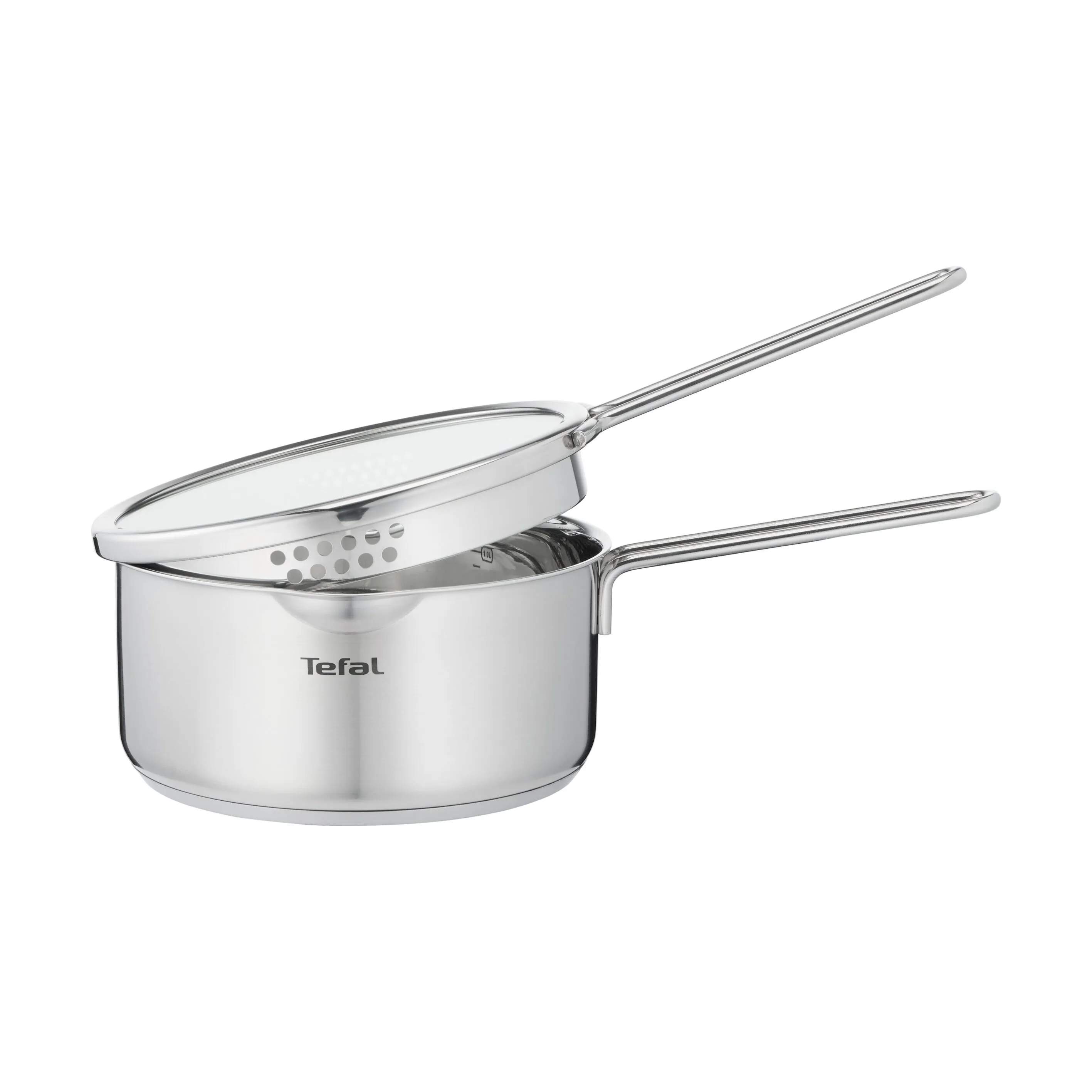 Tefal Kasseroller Nordica Gryde m. glaslåg i 1,7 L, Stål, 3