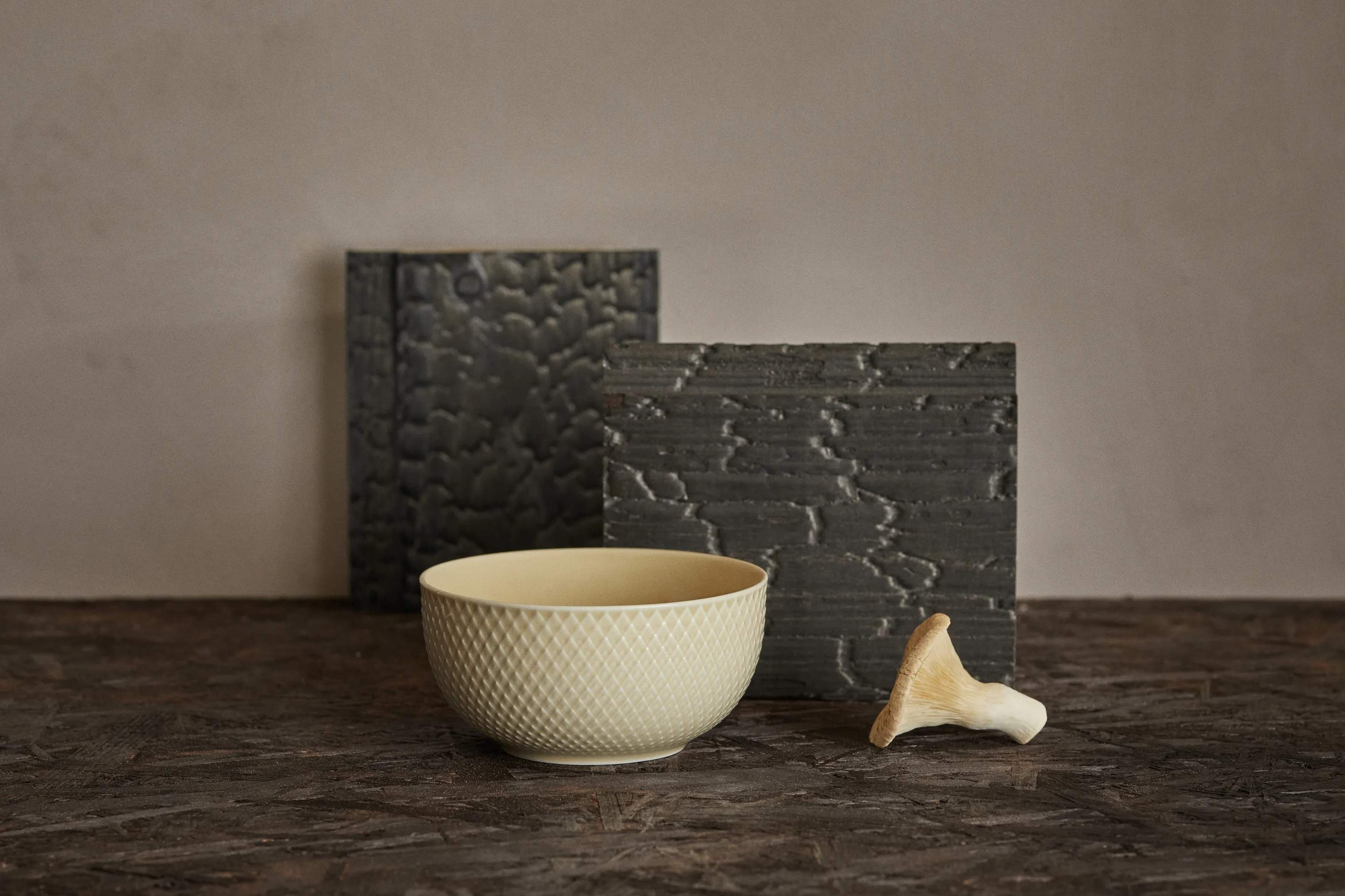 Lyngby Porcelæn Skåle Rhombe Earth Skål i Marble, 3
