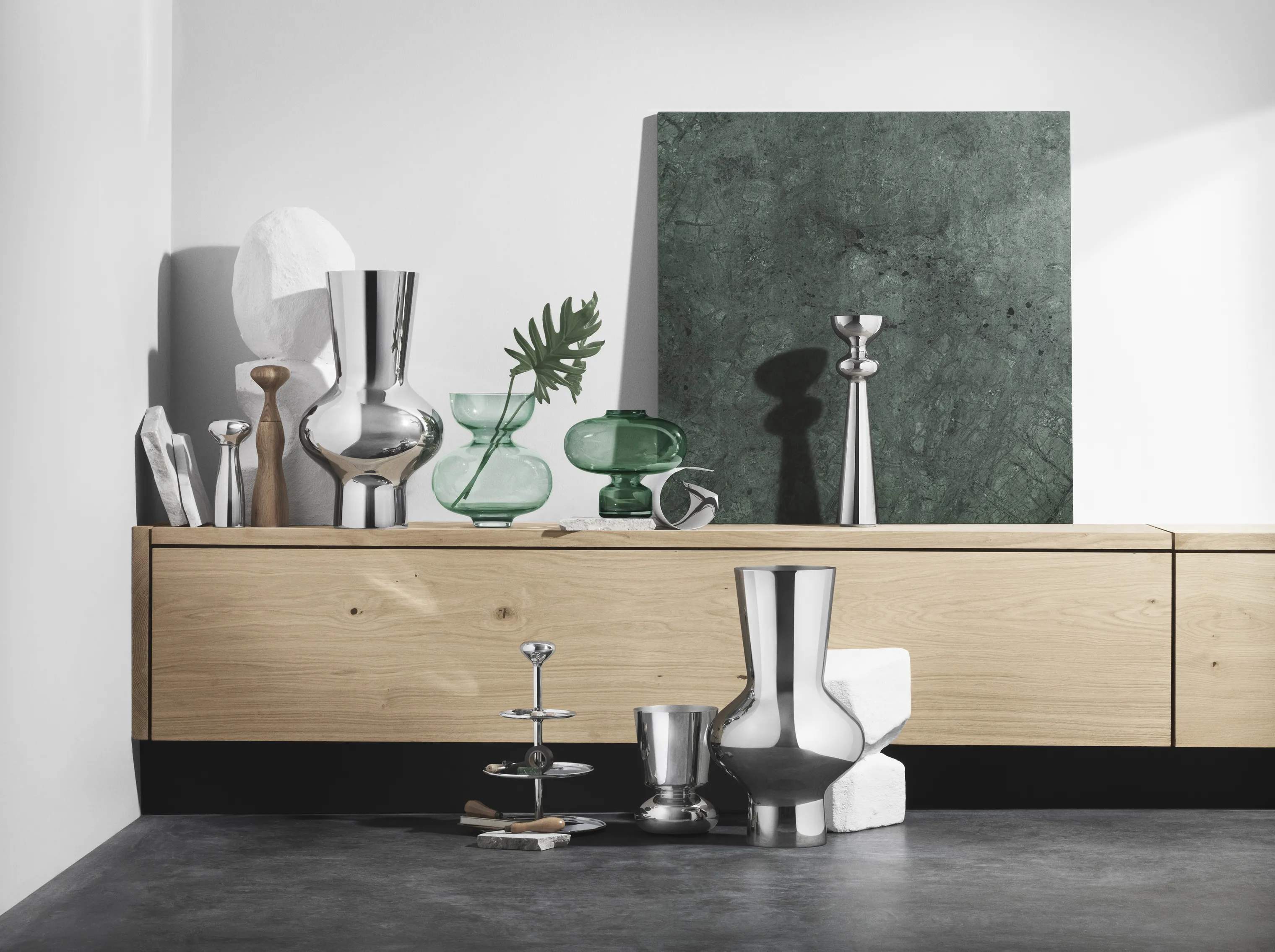 Georg Jensen Vaser Alfredo Vase Lysegrøn 25 cm i Lysegrøn, 25 cm, 3