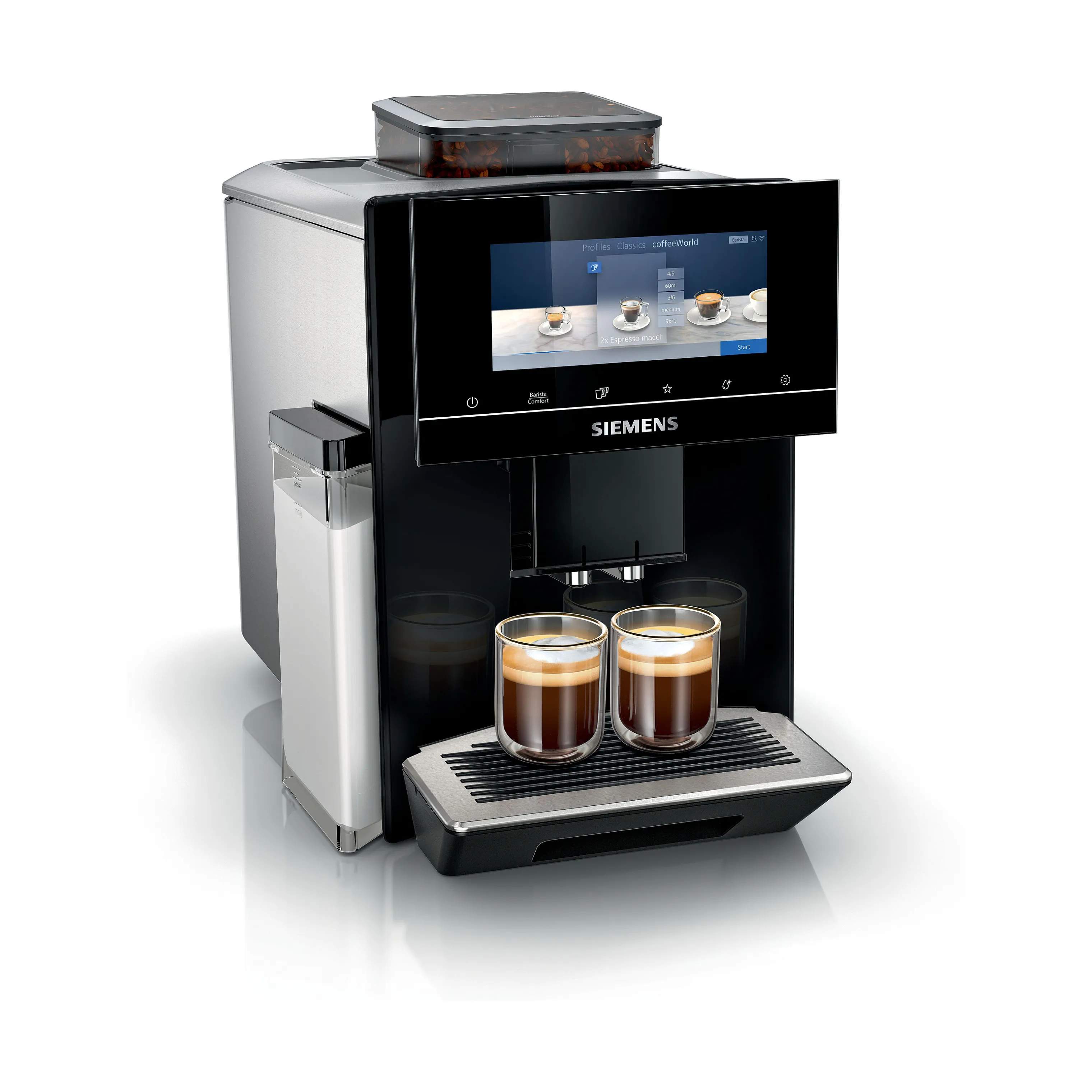 Siemens Espressomaskiner EQ900 Espressomaskine TQ903R09 i Rustfrit stål, 1