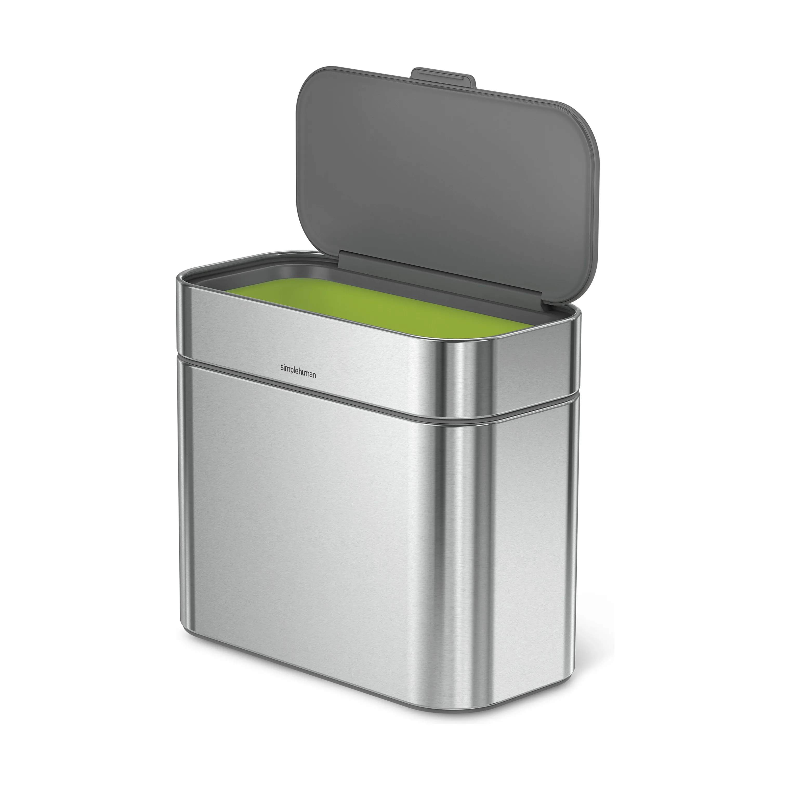 Simplehuman Spande uden pedal Kompostspand i Børstet stål, 4