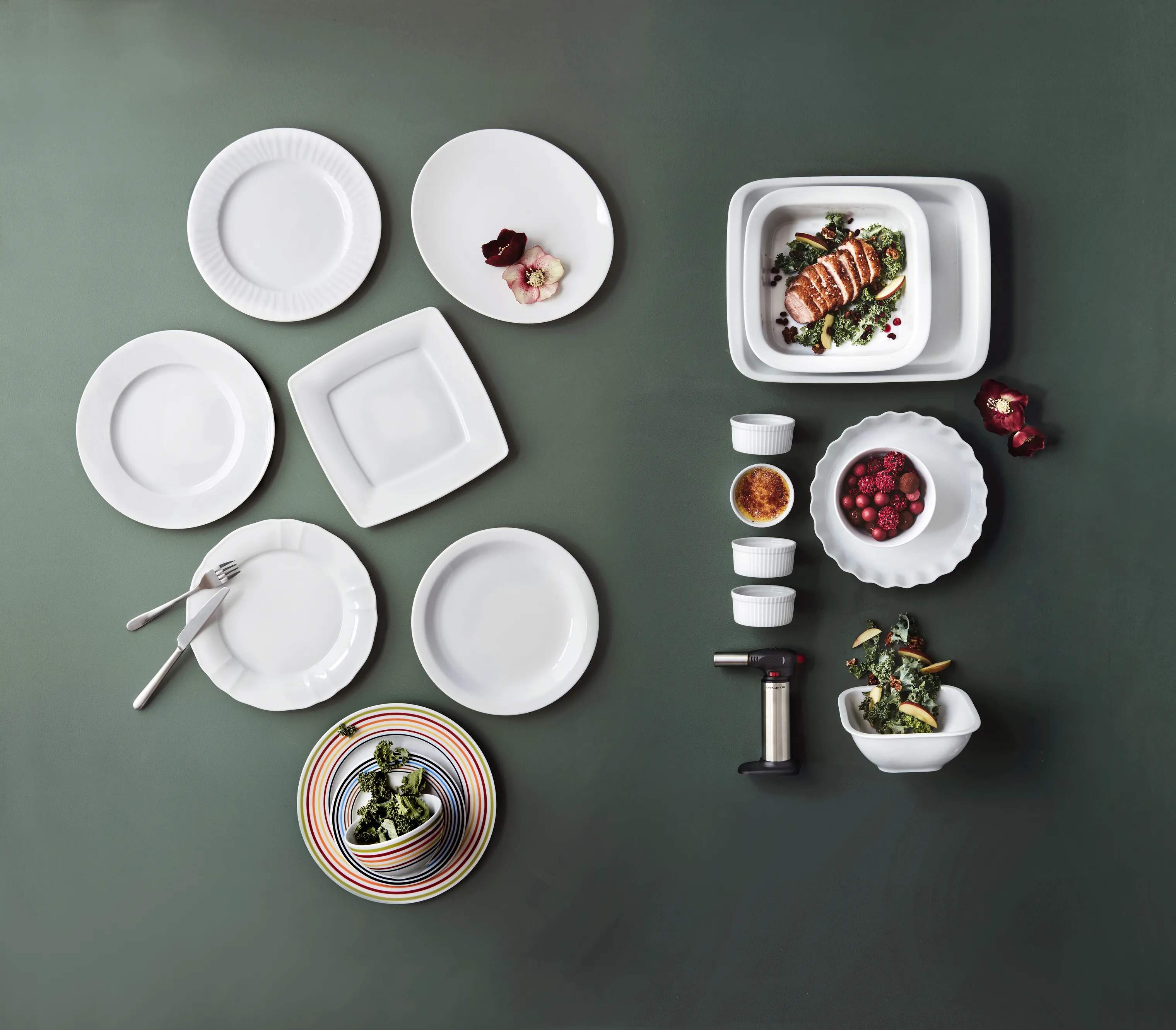 CASA Living Ramekiner Ramekin i hvid, 9 cm, 3