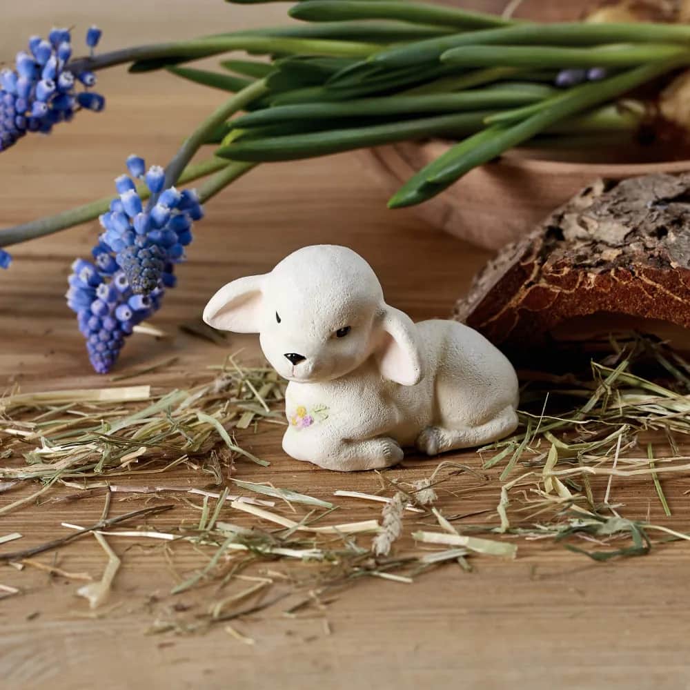 Klarborg Påskefigurer Påskelam - Lammi i Hvid, 5 cm, 2
