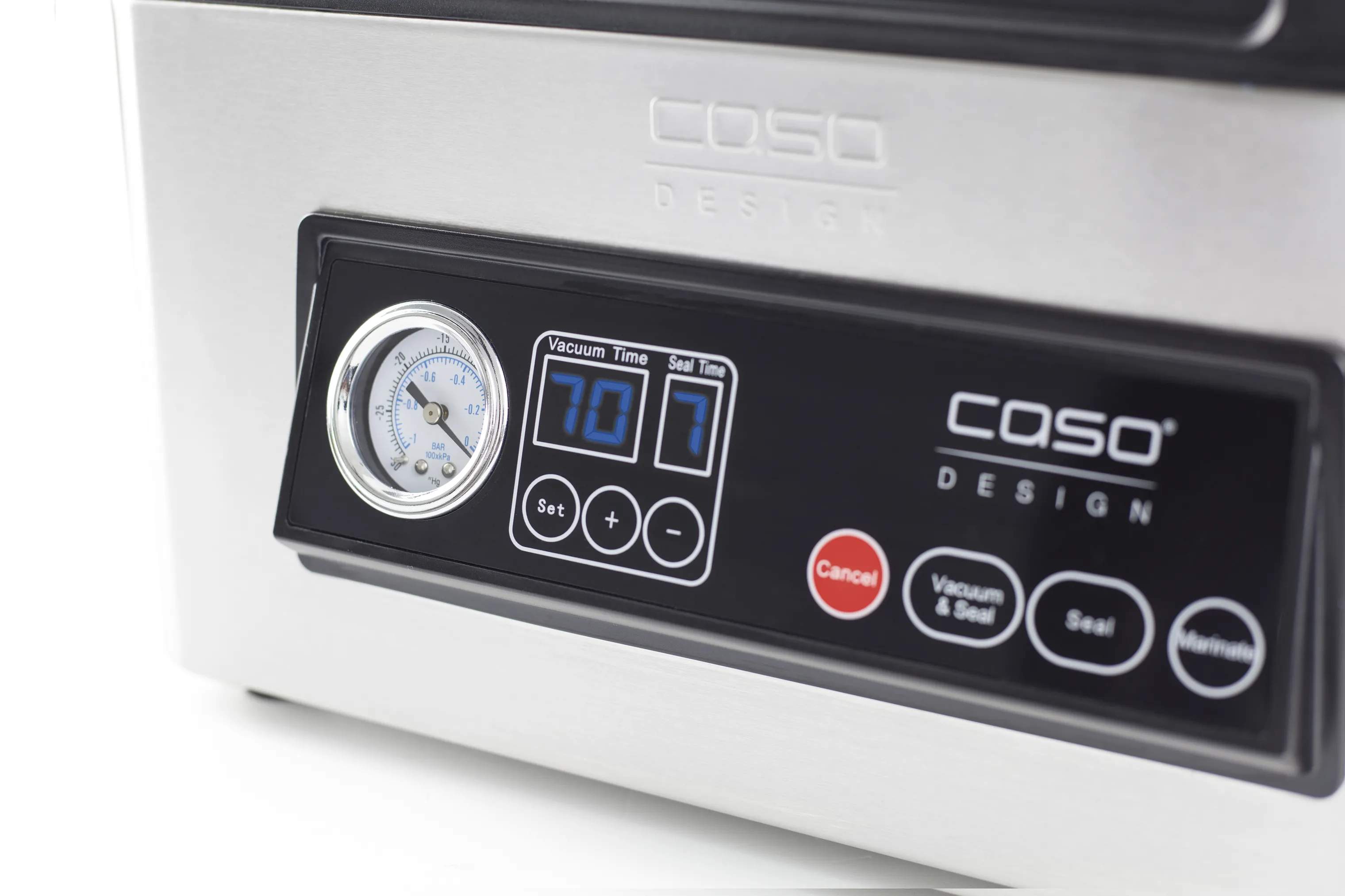 Caso Vakuumpakkere Vacuchef 70 Vakuumpakker CS1418 i Stål/Sort, 6
