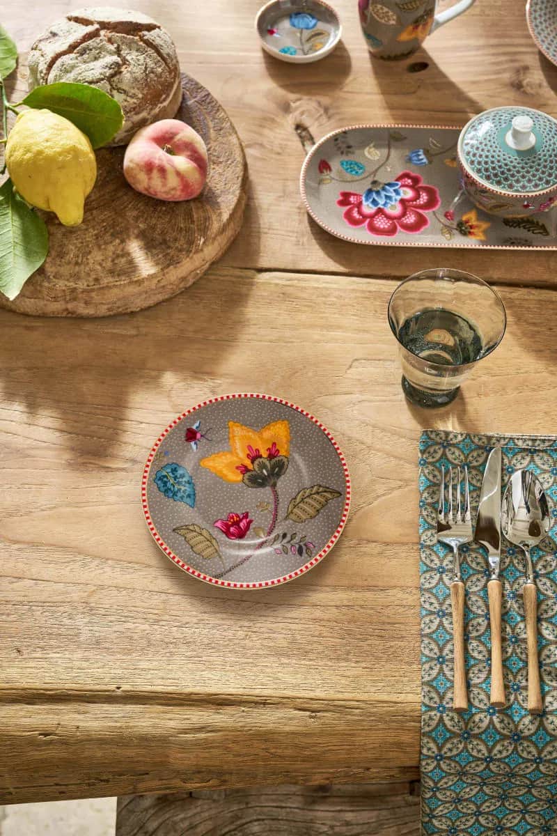 PIP Studio Serveringsfade Blooming Tales Petit four fad i Khaki, 2