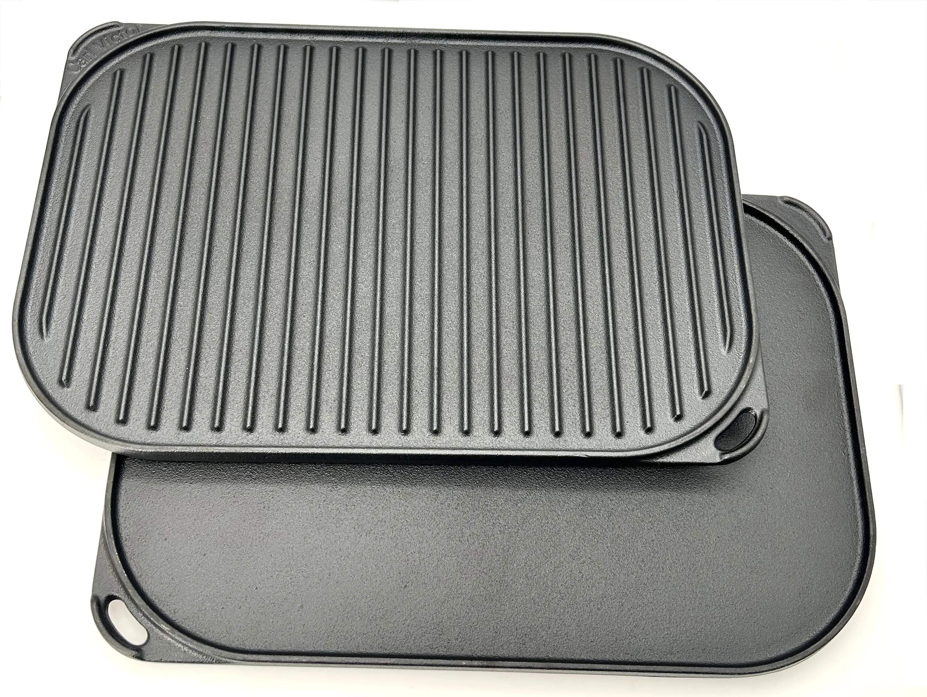 Carl Victor Grillpander Vendbar Grillplade i Sort, 1