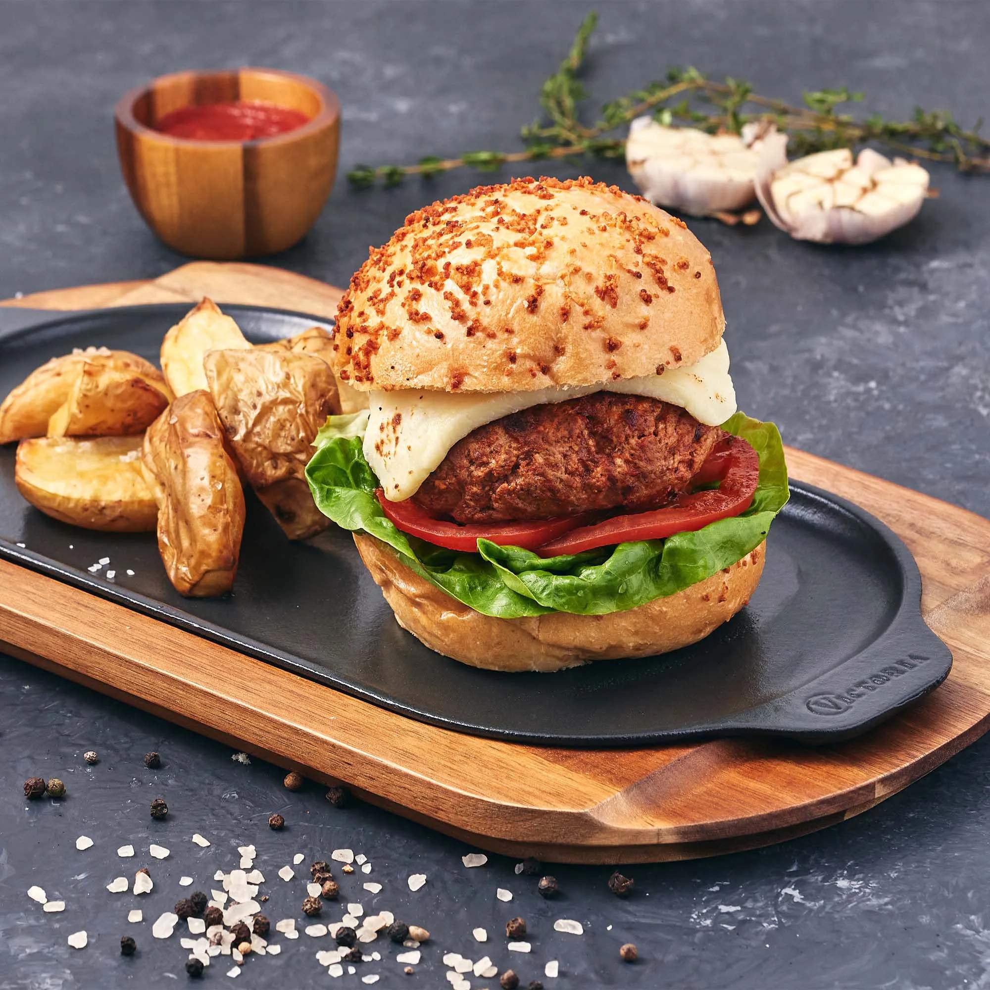 Victoria Stegepander Seasoned Grillplade i sort, 2