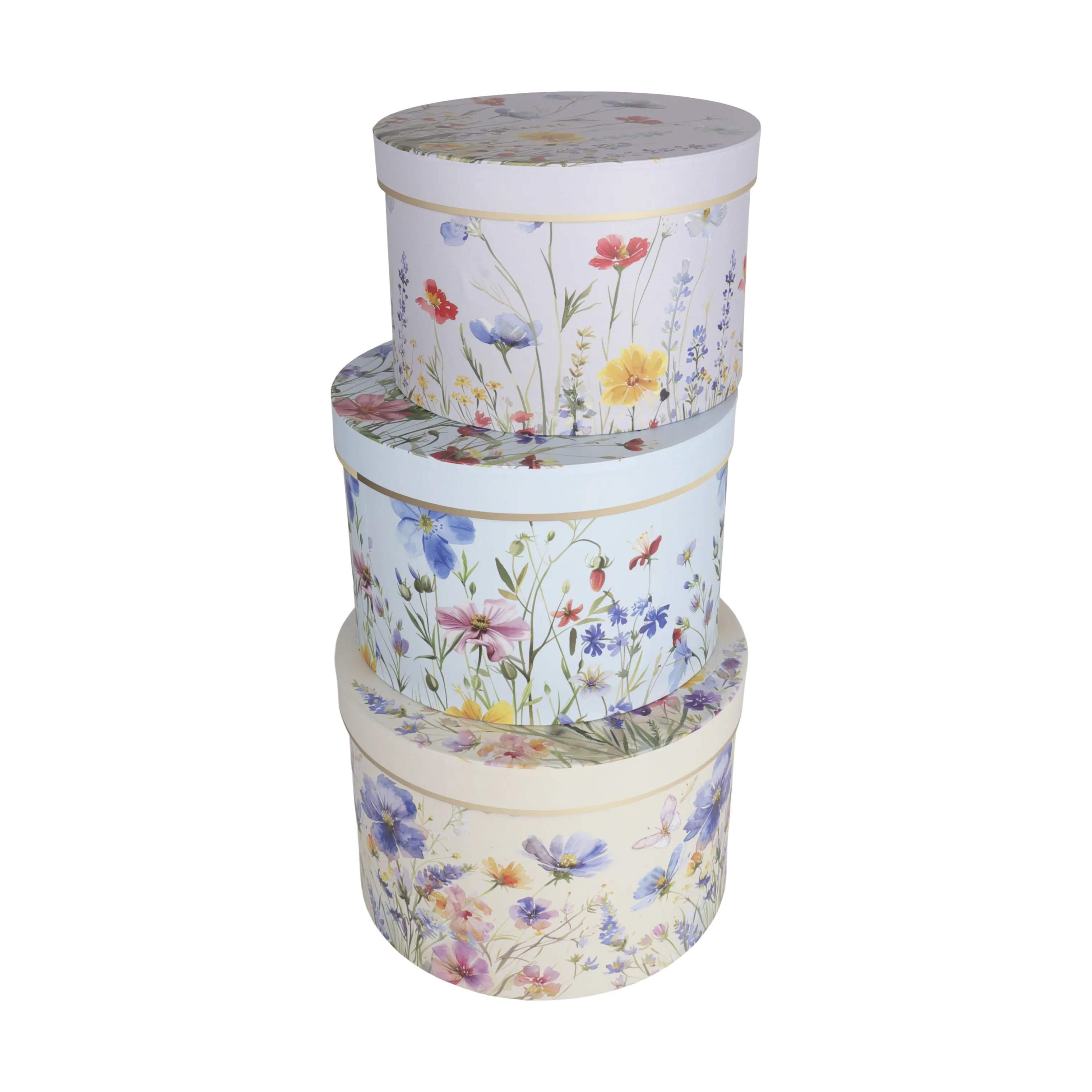 CASA Living Kasser Æske - 3 stk. i Lysegul, 1