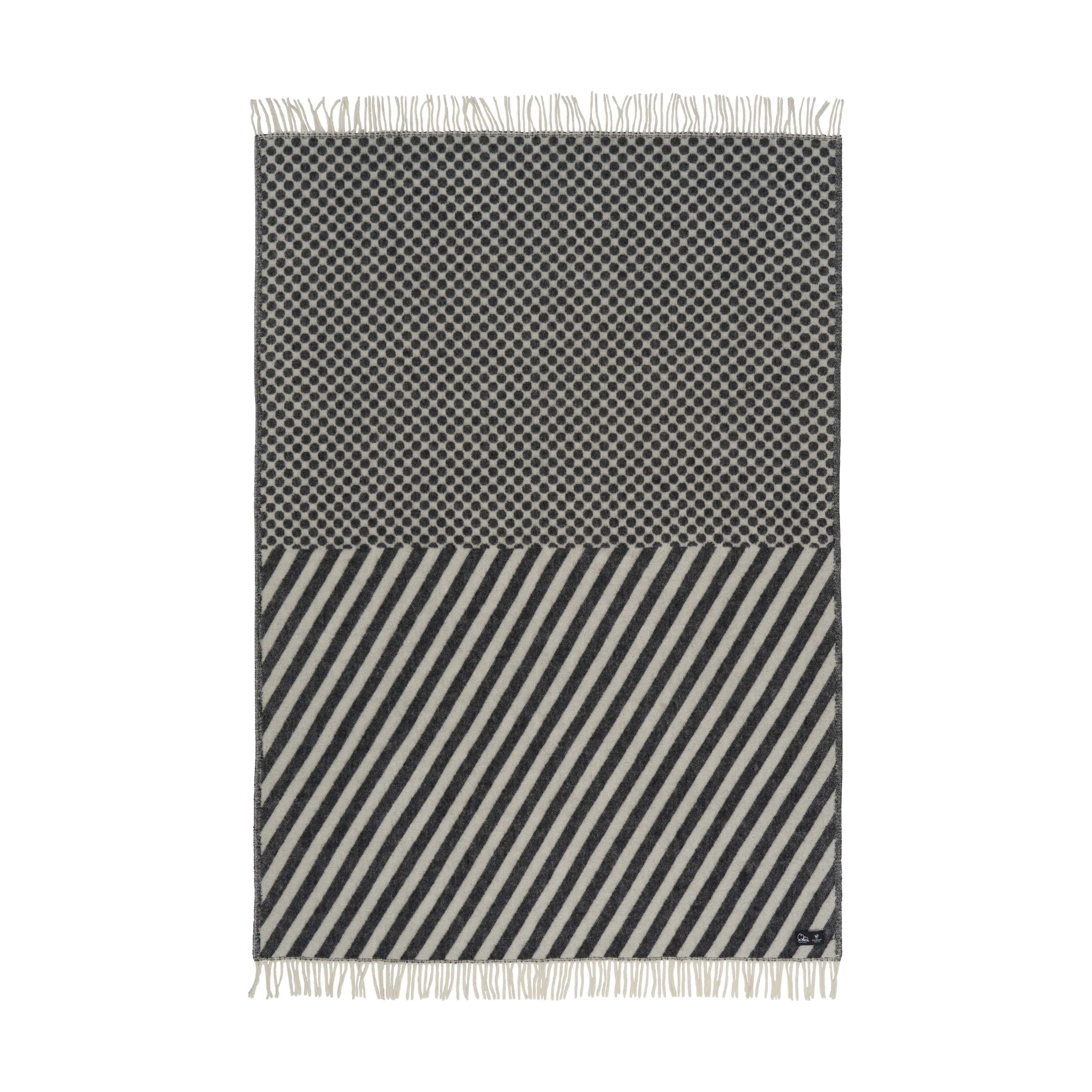 Klippan Plaider Dot & Stripe Plaid i Black, 1
