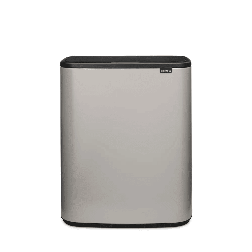Brabantia Spande uden pedal Bo Touch affaldsspand i Soft Grey, 3 x 30 liter, 1