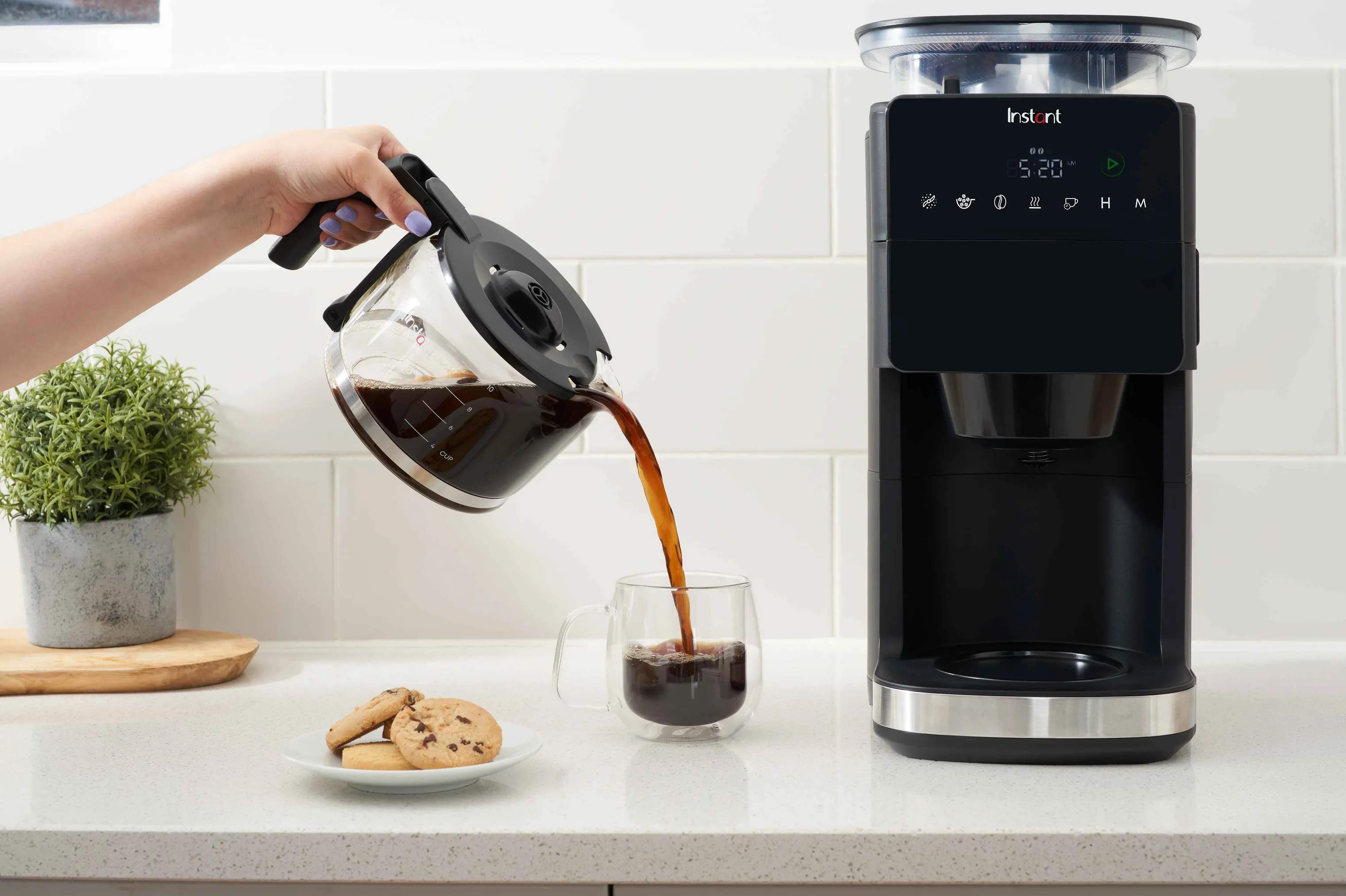 Instant Kaffemaskiner Bean to Cup Kaffemaskine i Sort, 3