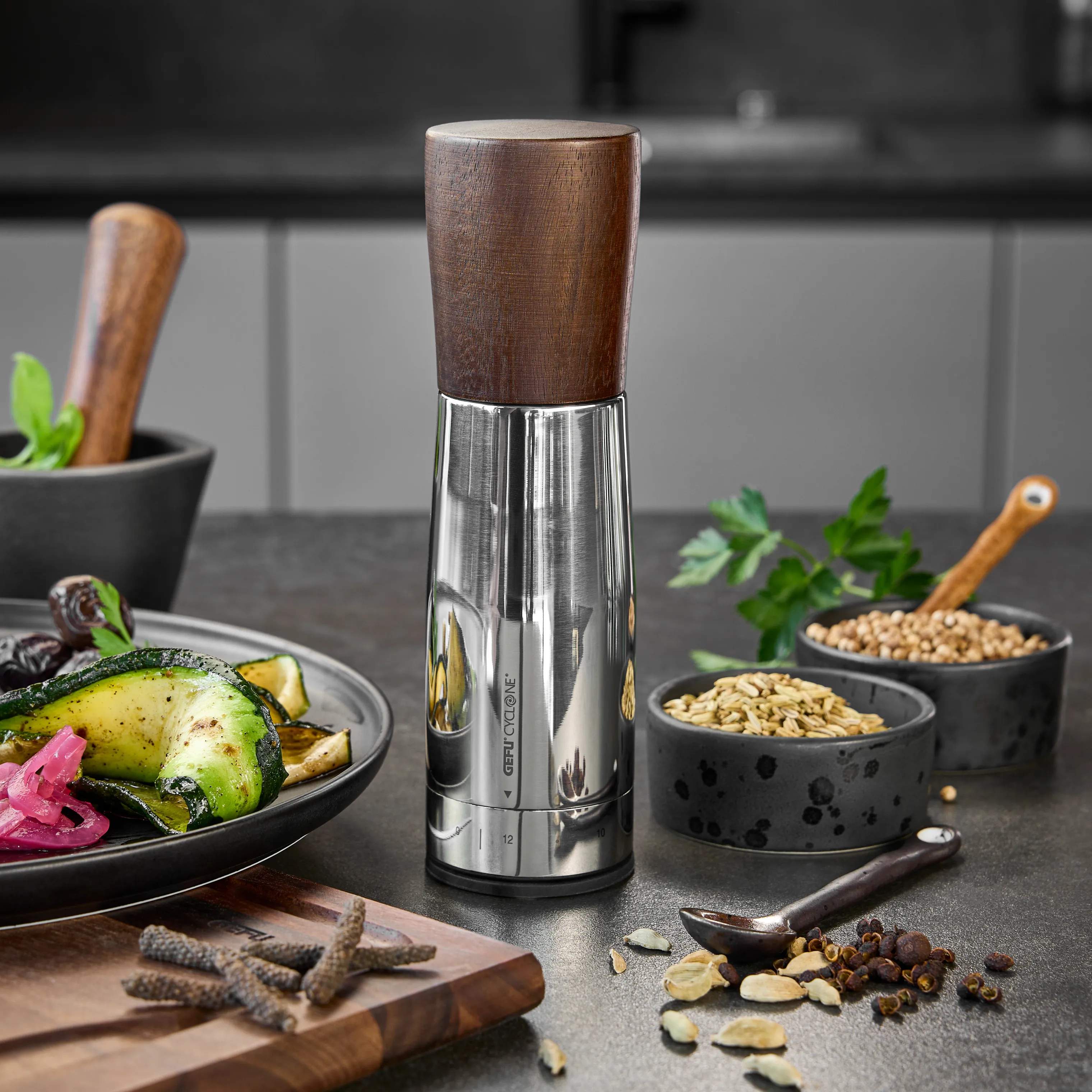 Gefu Øvrige kværne Spice-Grind Krydderikværn i Brun/Sølv, 2