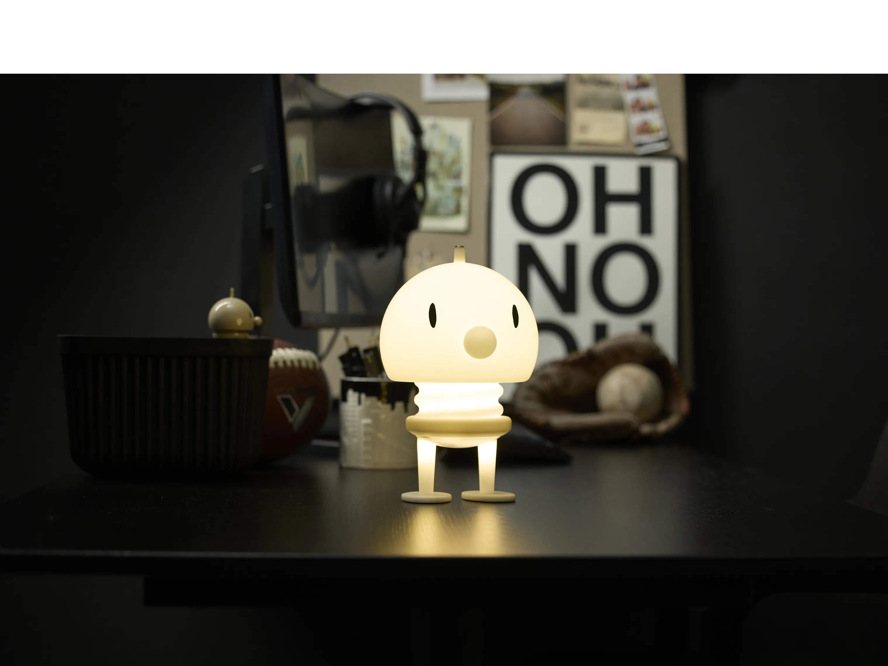 Hoptimist Bordlamper PE-lampe Bumble - Soft i White, 2