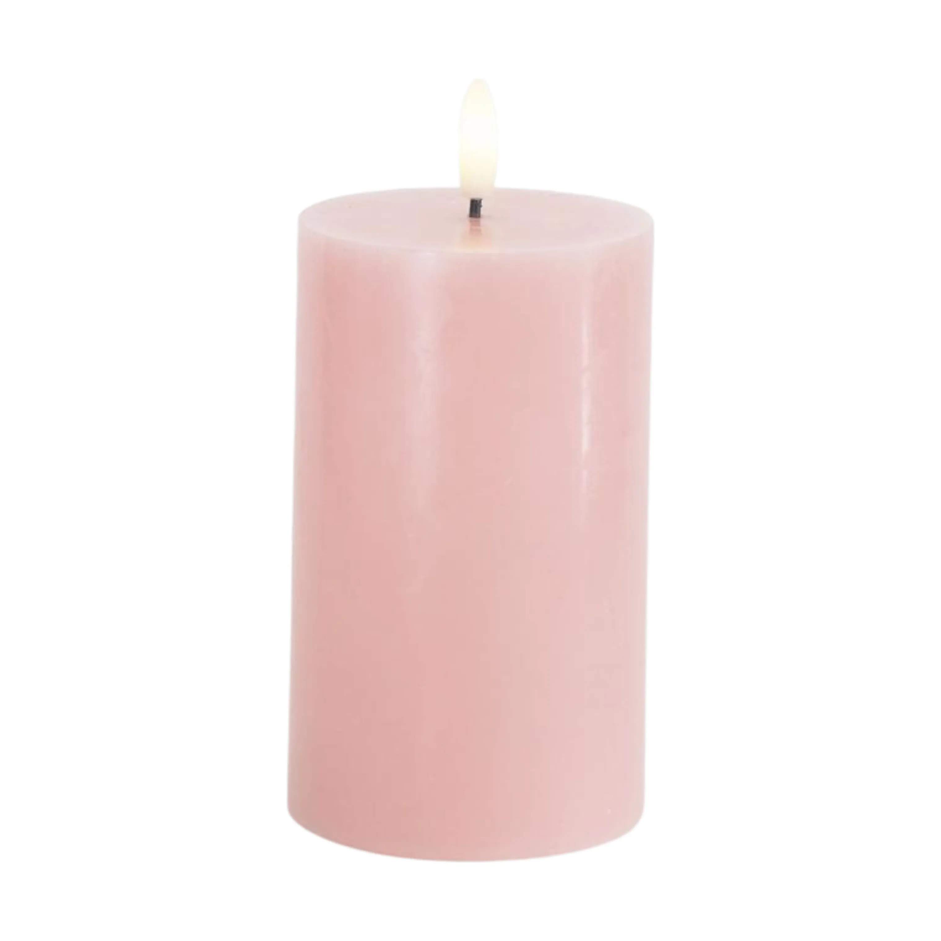 Sirius LED-lys Sille LED Bloklys i Light Pink, H12,5 x Ø7,5 cm, 1