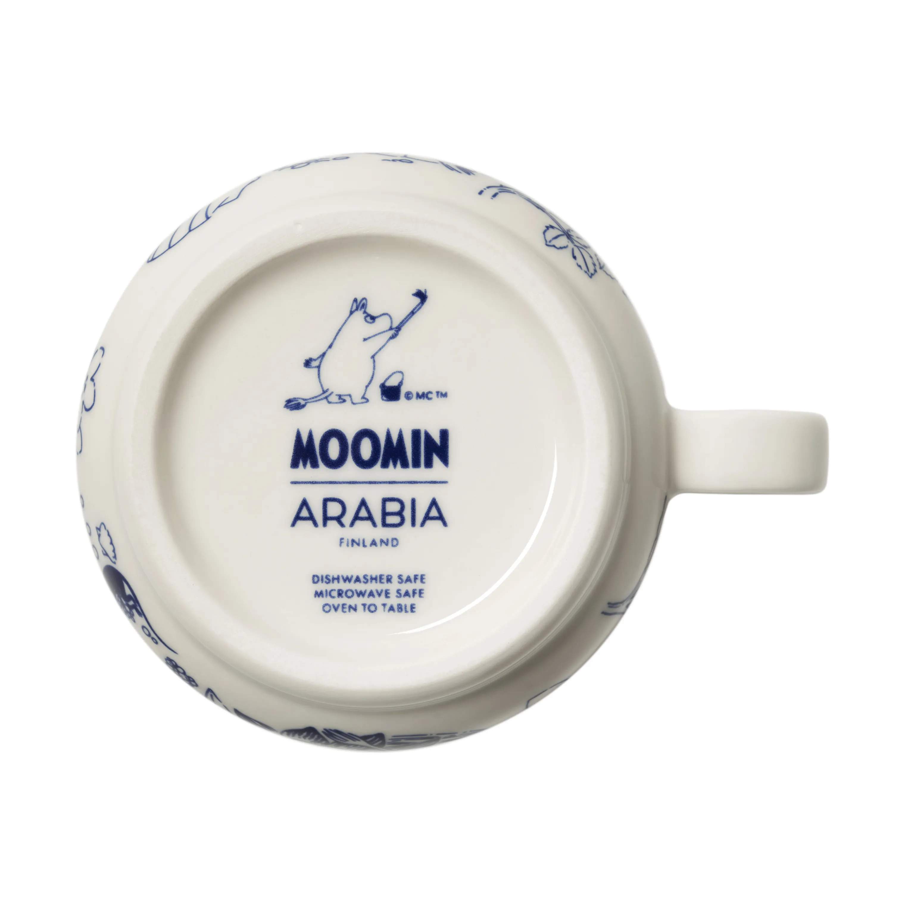 Moomin Arabia Krus og kopper med hank Haru Kop i Hvid, 3