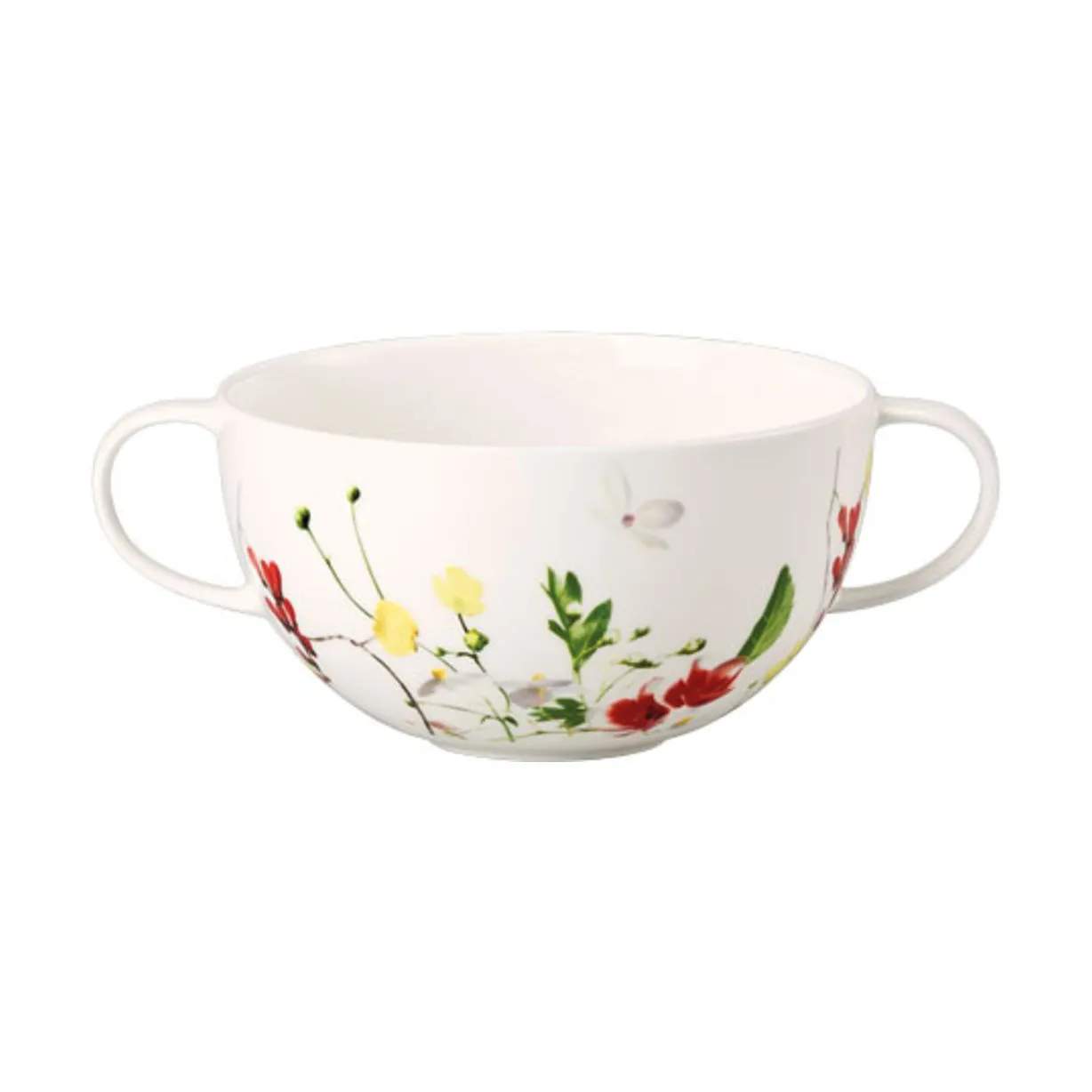 Rosenthal Suppeskåle Brillance Fleurs Sauvages Suppekop i Hvid / Multifarvet, 3