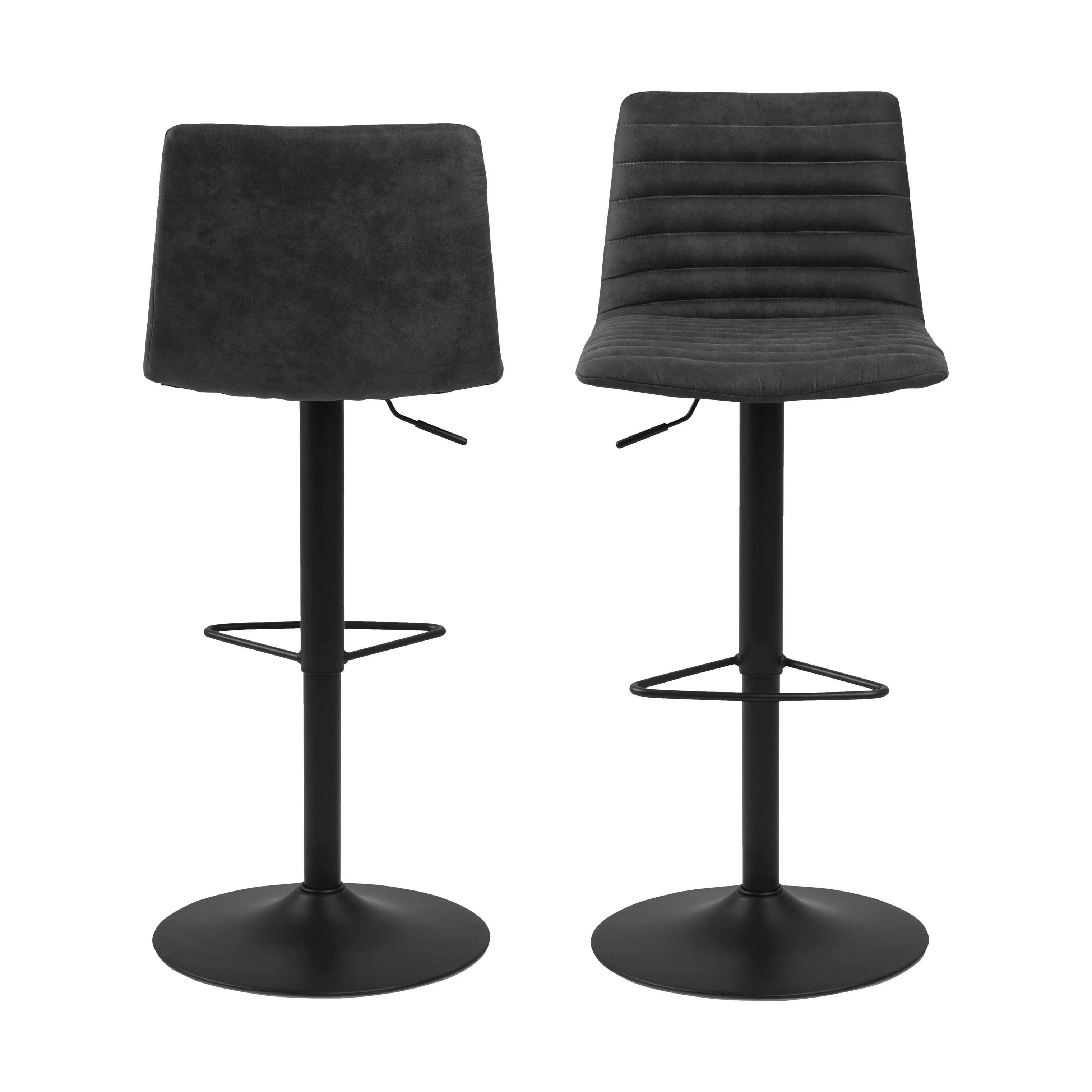 CASA Living Barstole Kimmy Barstol - 2 stk. i antracit, 5