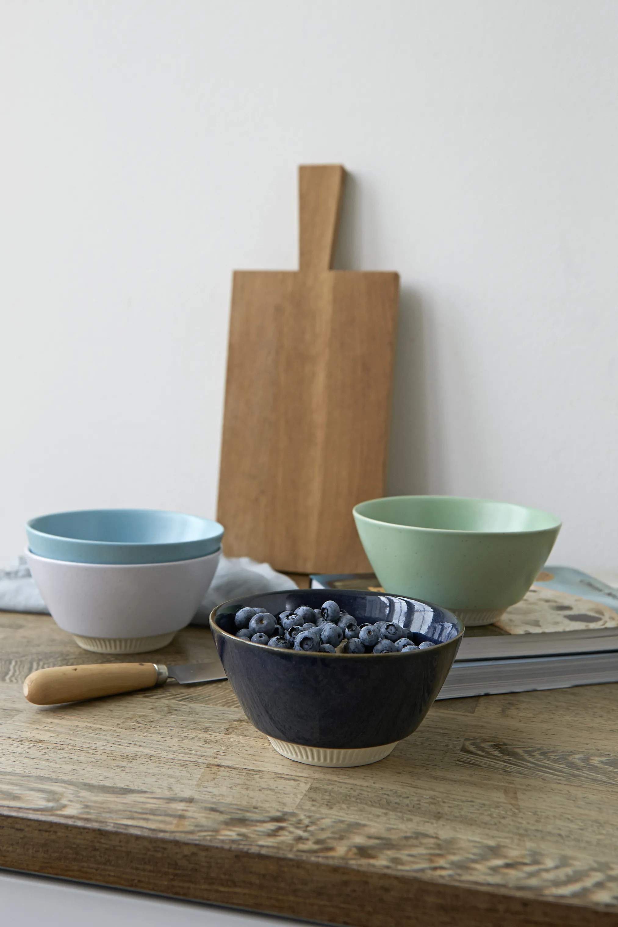 Knabstrup Keramik Serveringsskåle Colorit Skål i Turkis, 14 cm, 2