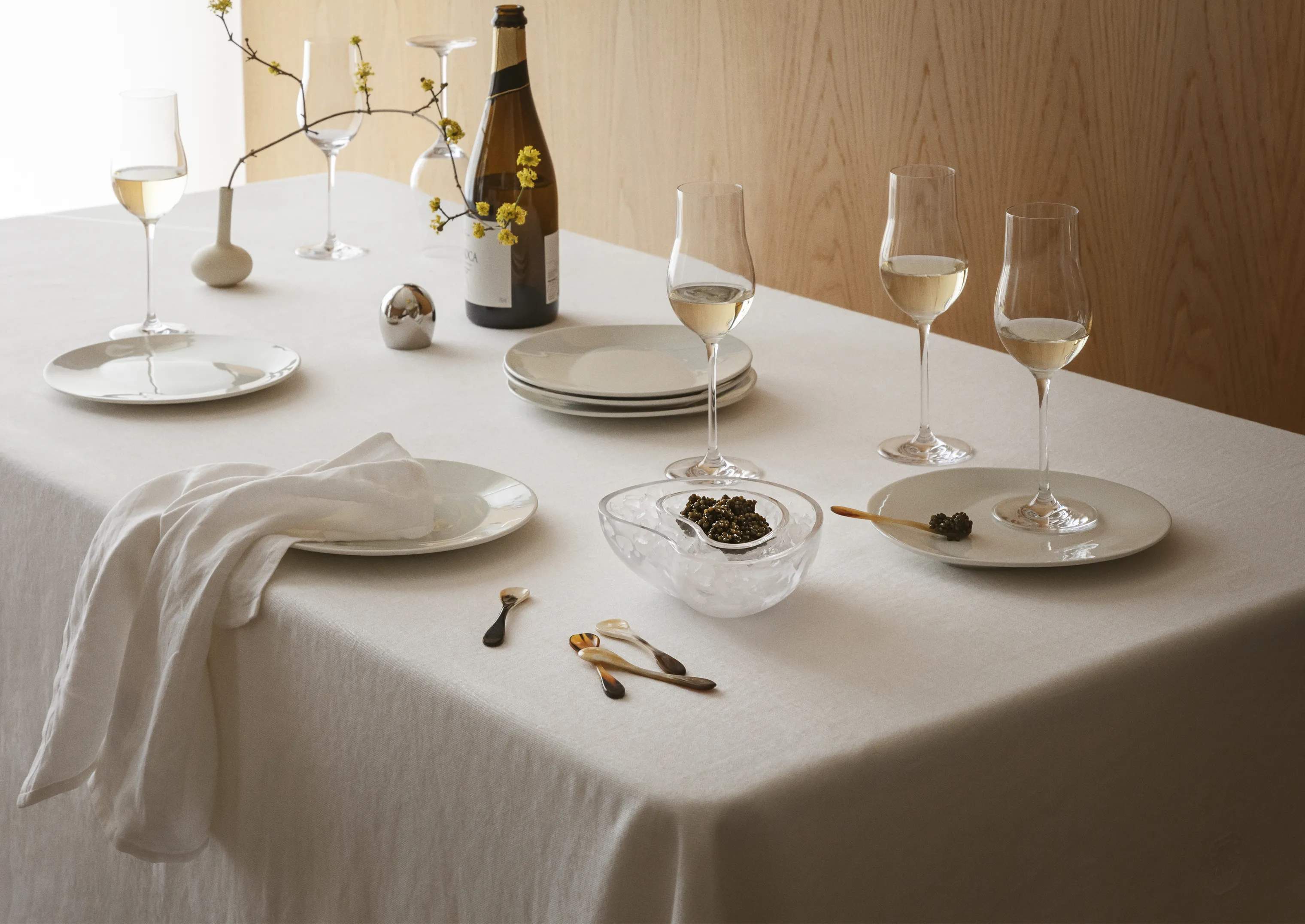Georg Jensen Spiseskeer Indulgence Caviar Ske i Horn, 2