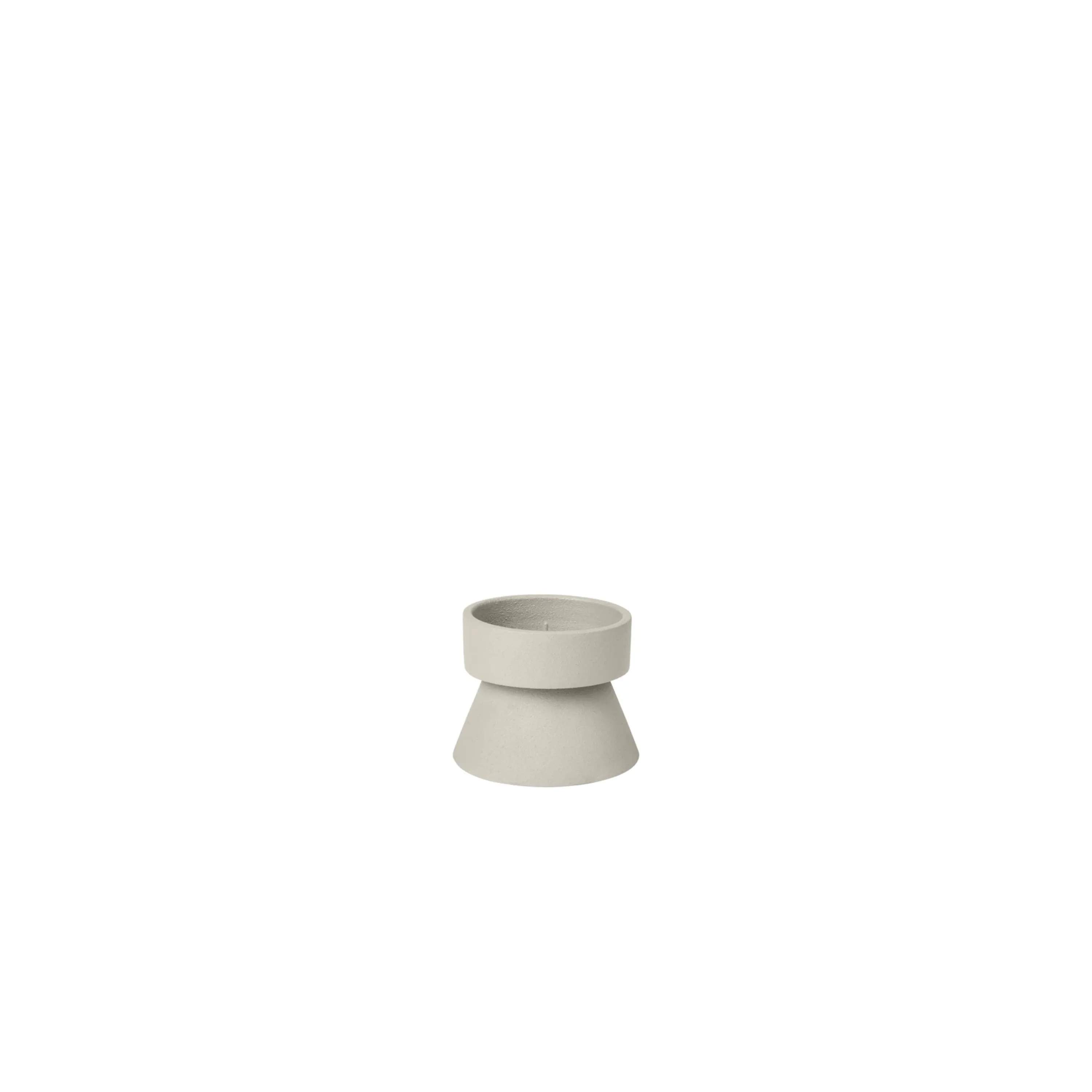 Broste Copenhagen Bloklysestage Anker Lysestage i Beige, 7 cm, 1