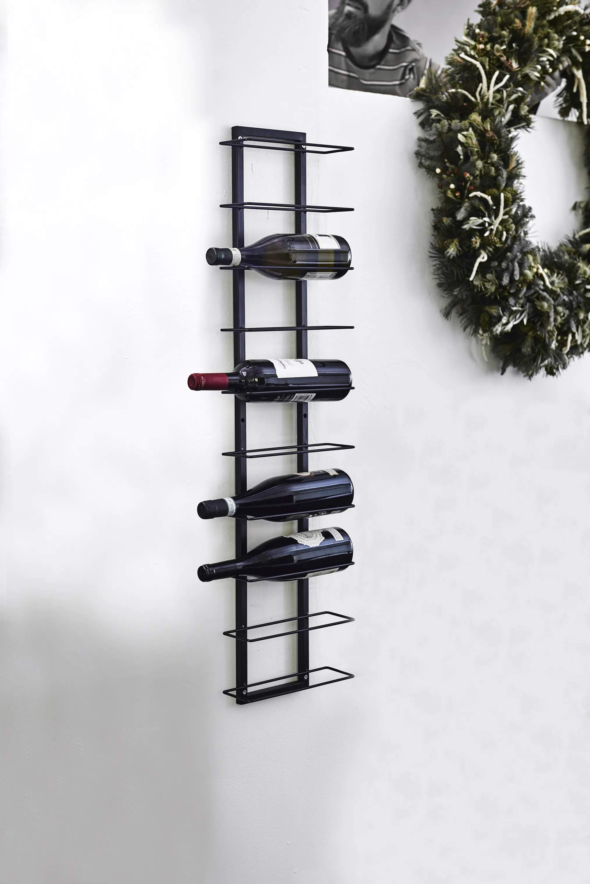 CASA Living Vinreoler Vinreol i Sort, 3