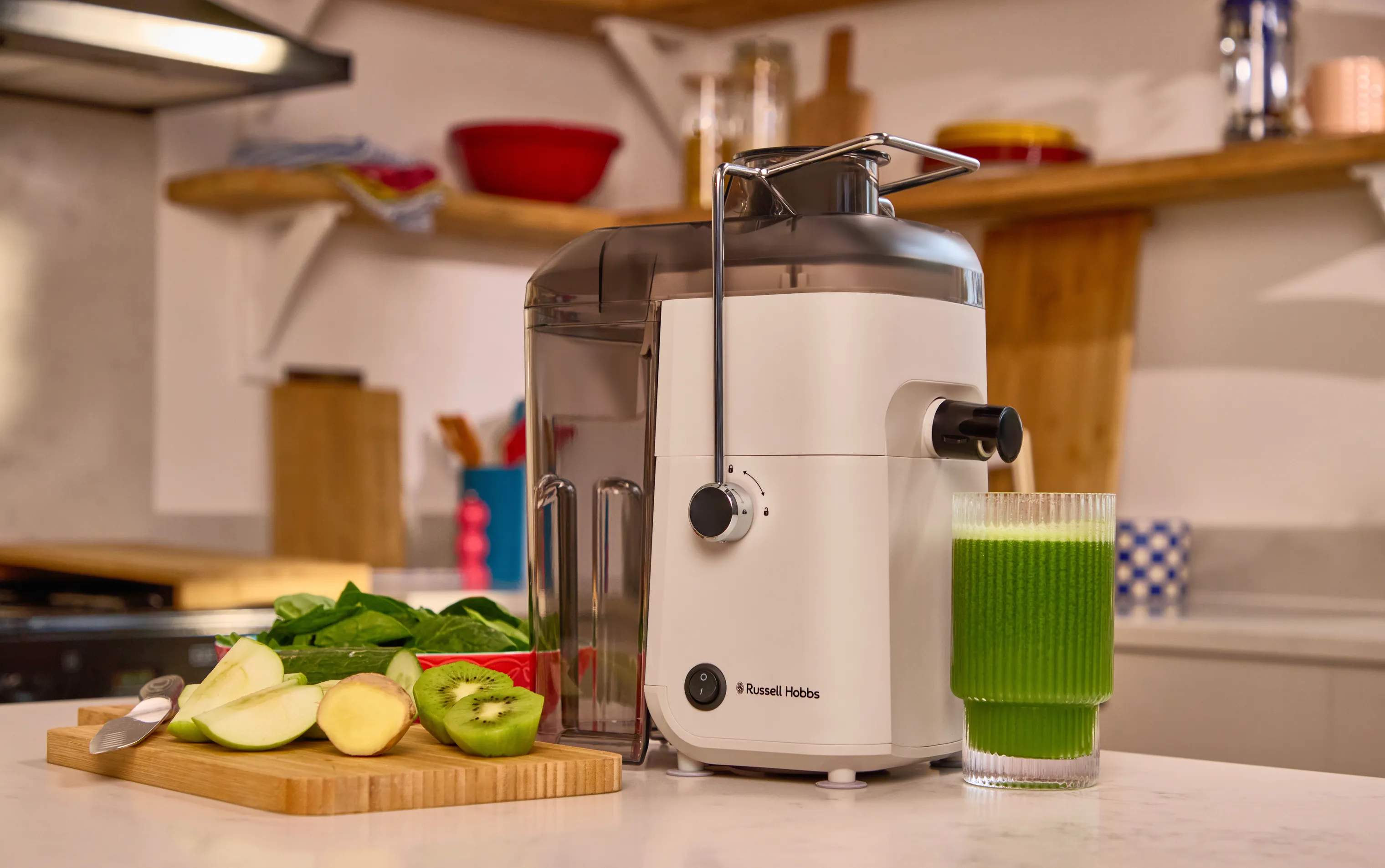 Russell Hobbs Juicepressere JuiceLuxe Juicer i Beige, 4