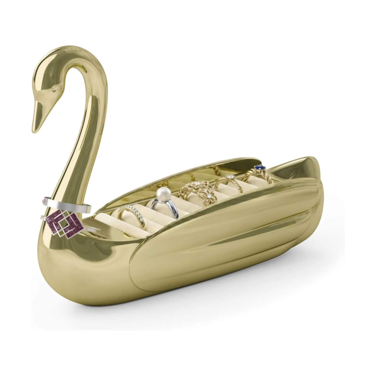 Umbra Småopbevaring Svane Ringholder i Guld, 2