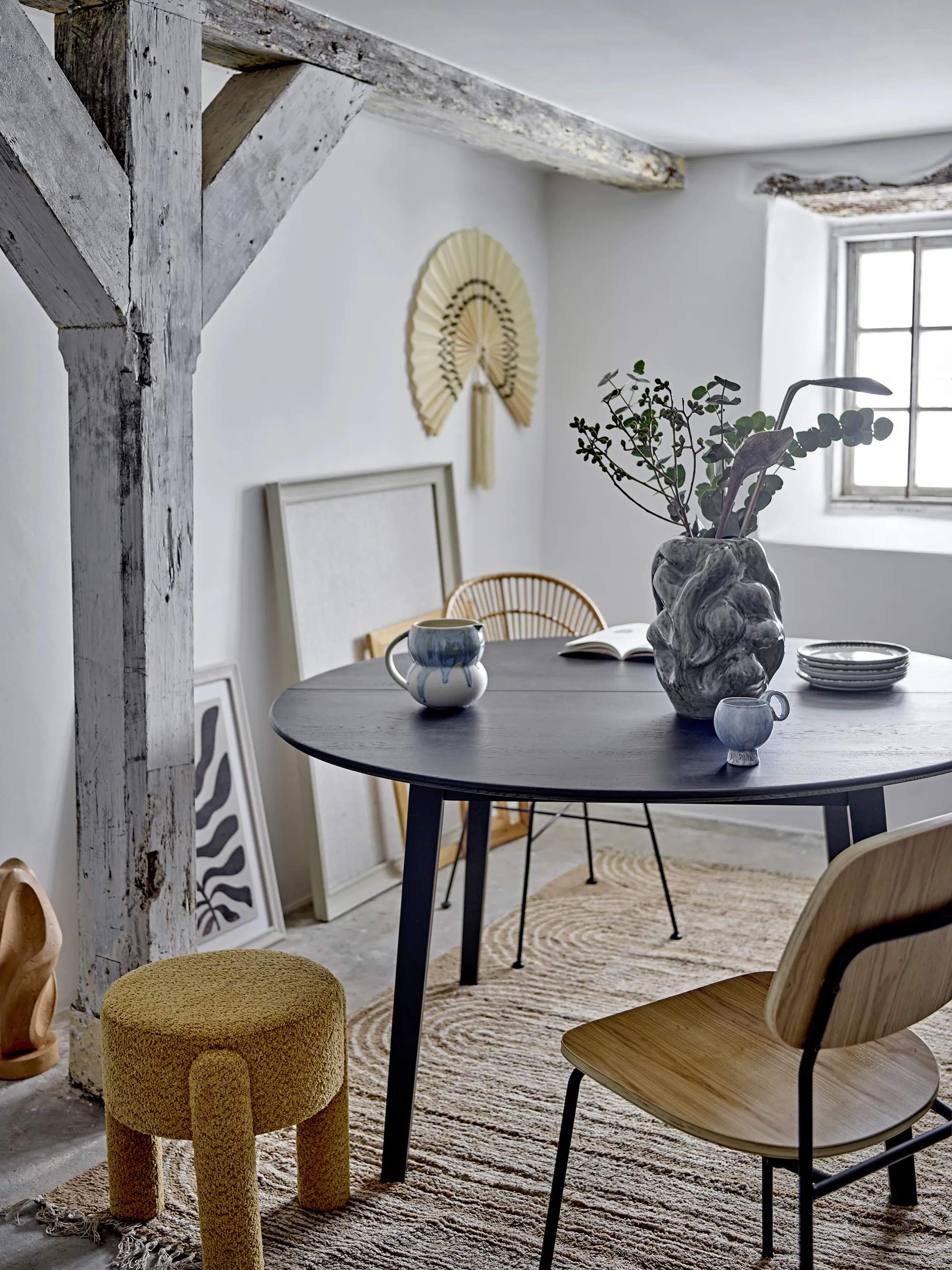 Bloomingville Skamler Bruno Taburet i Gul, 3