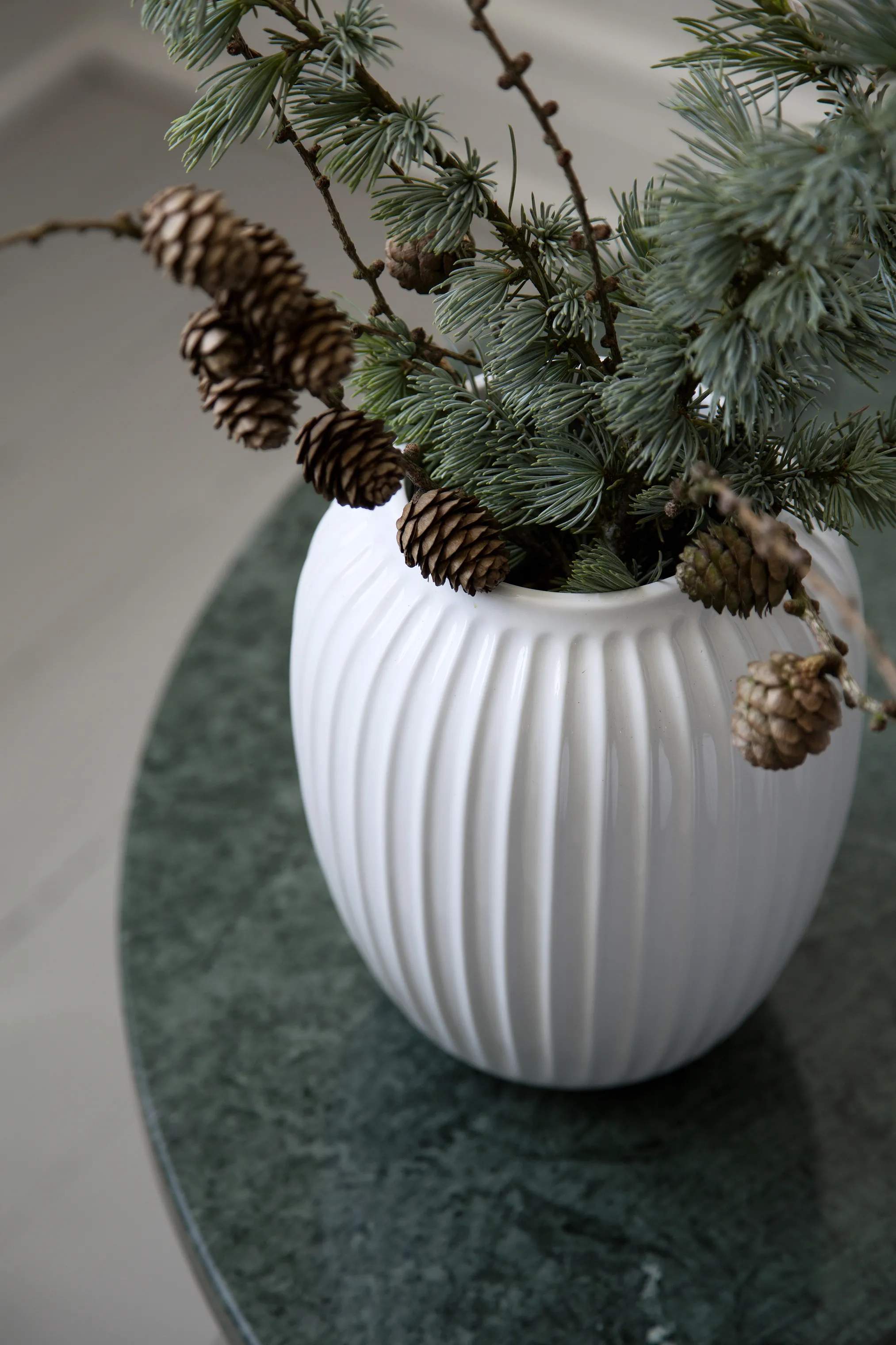 Kähler Vaser Hammershøi Vase i Hvid, 21 cm, 2