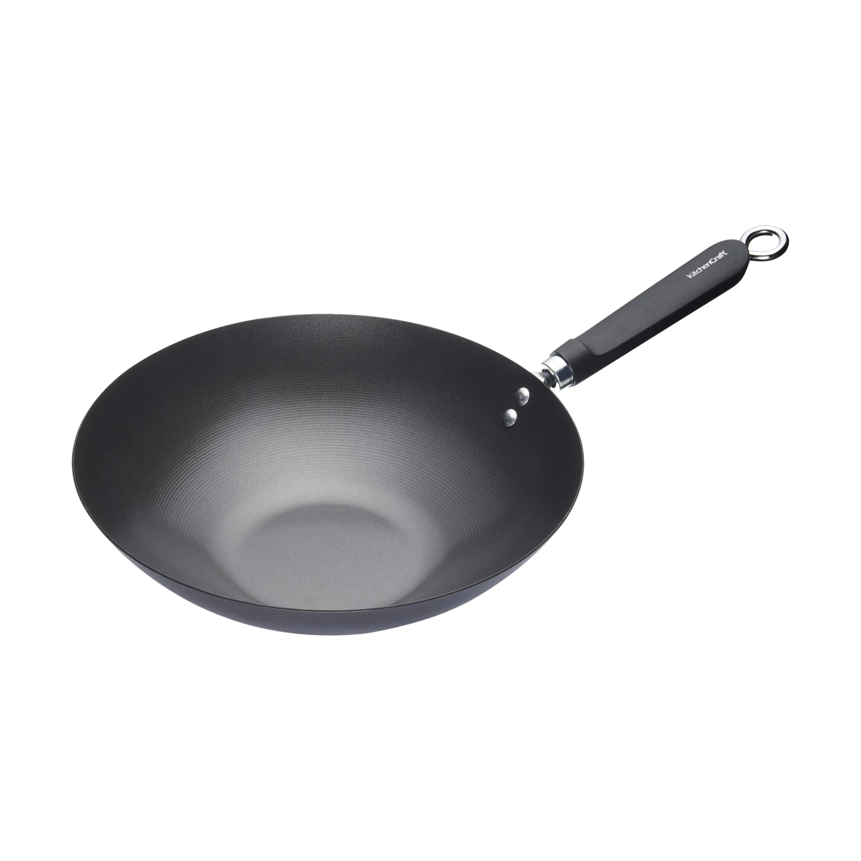 KitchenCraft Wokpander World of Flavours Wok i 30 cm, 1