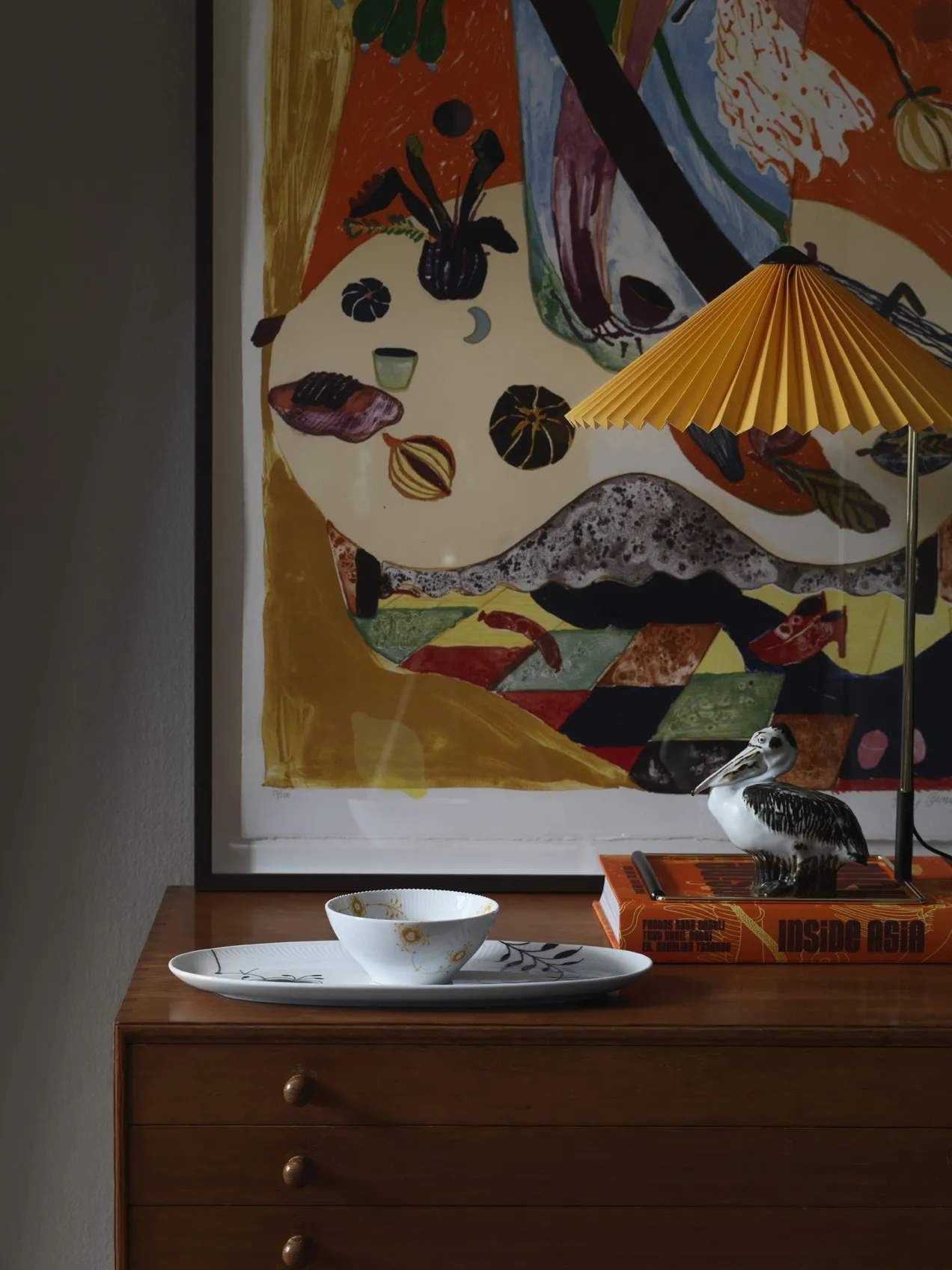 Royal Copenhagen Serveringsfade Sort Mega Riflet Fad i L 37 cm, 37 cm, 3