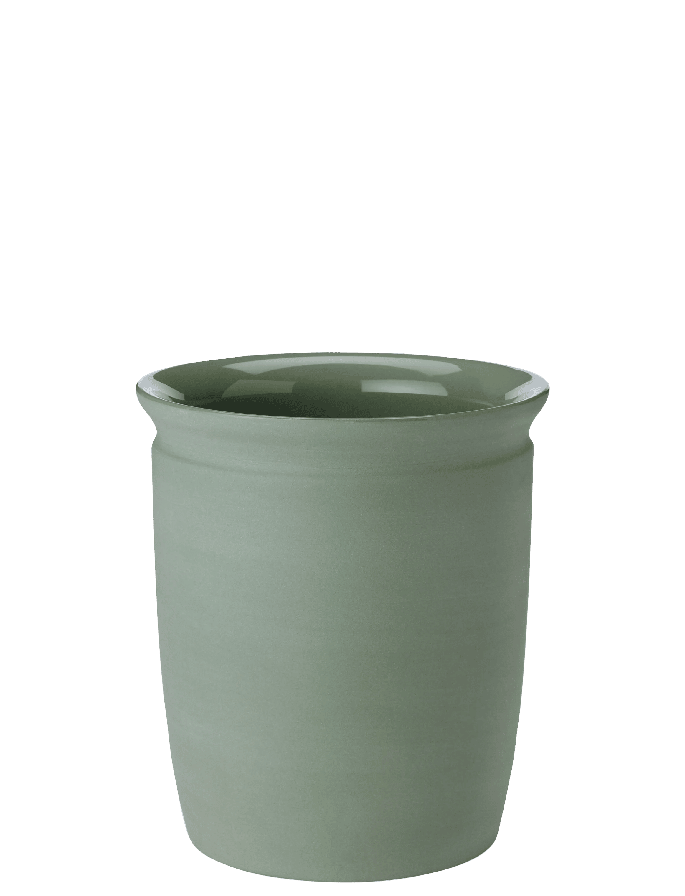 Knabstrup Keramik Krukker til køkkenredskaber Syltekrukke i olive, 1 L, 1